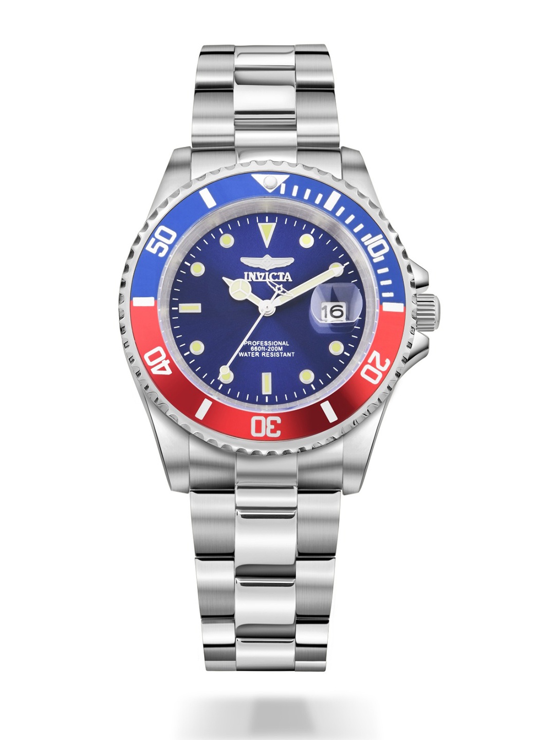Invicta Men Dial & Stainless Steel Bracelet Style Straps Analogue Watch 47611, Silver
Invicta Men Dial & Stainless Steel Bracelet Style Straps Analogue Watch 47611, Silver