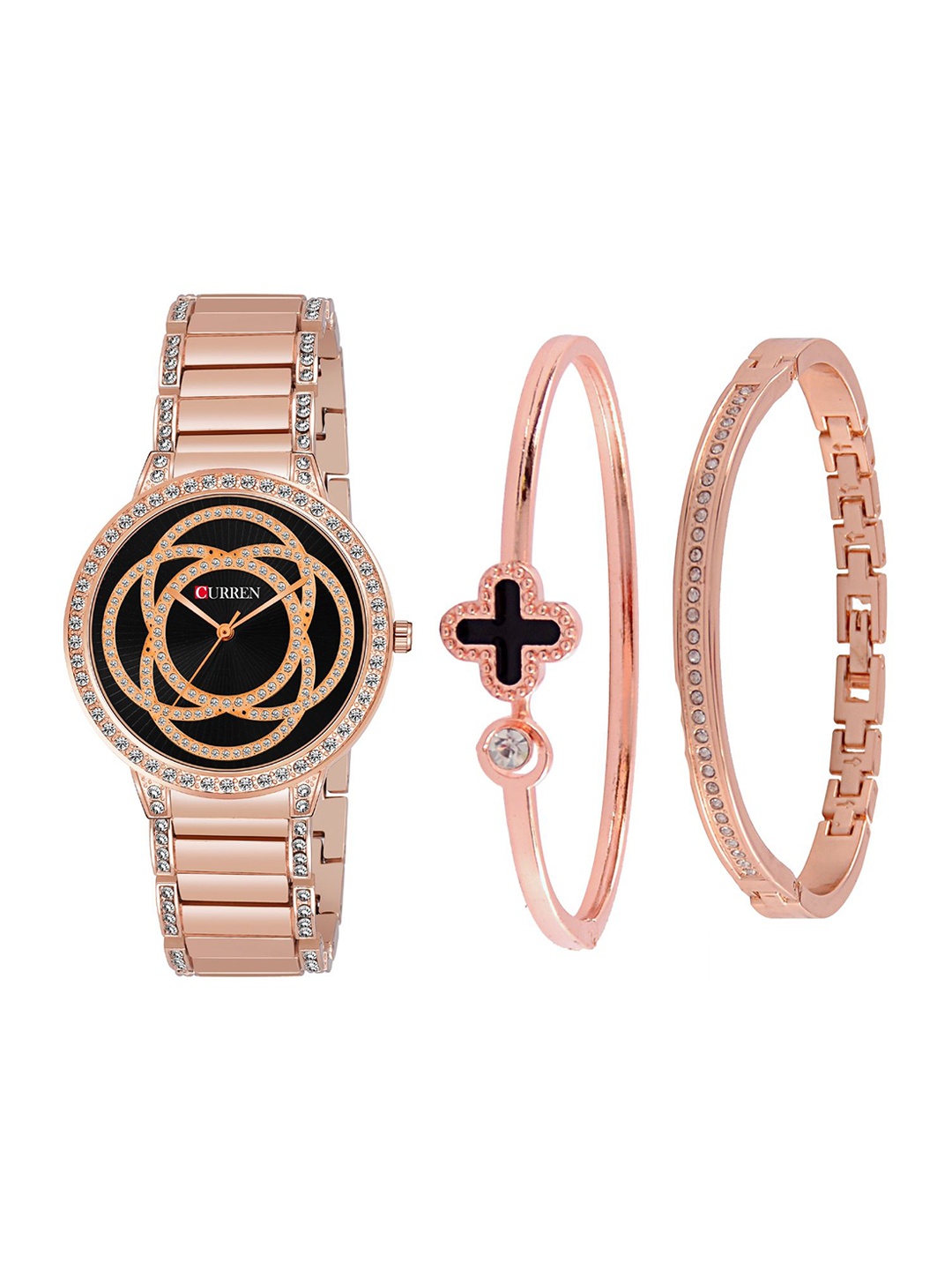 Curren Women Dial & Stainless Steel Bracelet Style Straps Analogue Watch 3480-RSBK+01&24, Black
Curren Women Dial & Stainless Steel Bracelet Style Straps Analogue Watch 3480-RSBK+01&24, Black