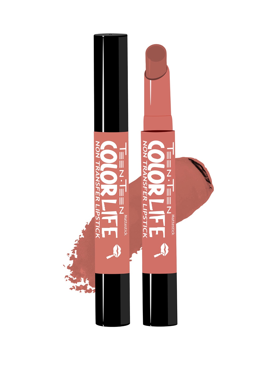 TEEN TEEN COSMETICS Color Life Nontransfer Long Lasting Lipstick - 2g - Warm-Peach - 24
TEEN TEEN COSMETICS Color Life Nontransfer Long Lasting Lipstick - 2g - Warm-Peach - 24