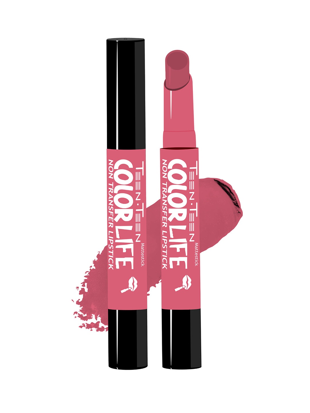 TEEN TEEN COSMETICS Color Life Non Transfer Long Lasting Lipstick- 2 g- Berry-Crush 34, Pink
TEEN TEEN COSMETICS Color Life Non Transfer Long Lasting Lipstick- 2 g- Berry-Crush 34, Pink
