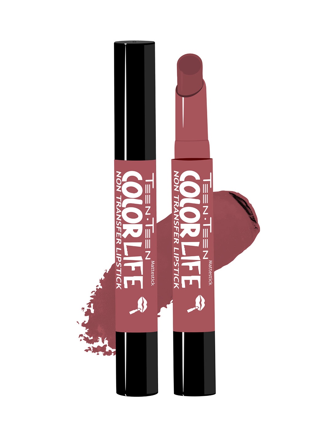 TEEN TEEN COSMETICS Color Life Non Transfer Lipstick With Primer - 2 g - Love-Me-More 31, Brown
TEEN TEEN COSMETICS Color Life Non Transfer Lipstick With Primer - 2 g - Love-Me-More 31, Brown