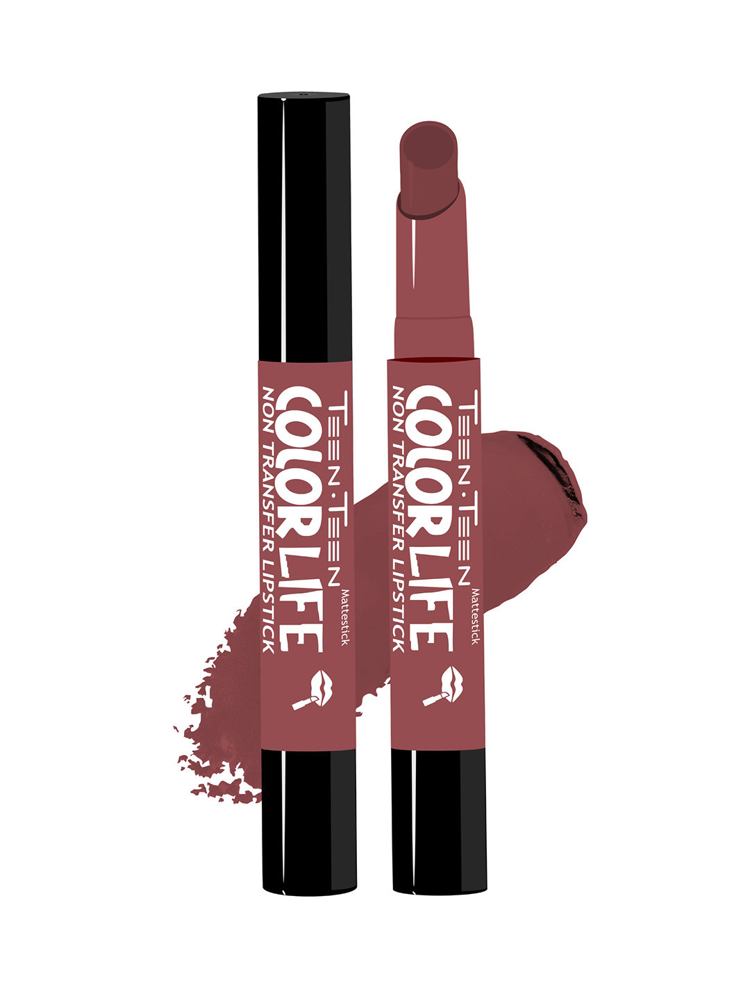 TEEN TEEN COSMETICS Color Life Long Lasting Matte Lipstick & Primer- 2g- Caramel-Nude 29 
TEEN TEEN COSMETICS Color Life Long Lasting Matte Lipstick & Primer- 2g- Caramel-Nude 29