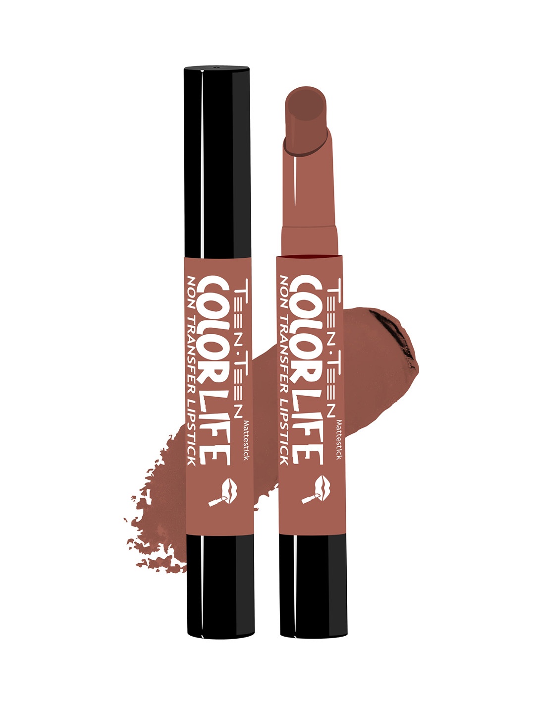 TEEN TEEN COSMETICS Color Life Non Transfer Long Lasting Lipstick- 2 g- Hazel-Brownie 32, Brown
TEEN TEEN COSMETICS Color Life Non Transfer Long Lasting Lipstick- 2 g- Hazel-Brownie 32, Brown