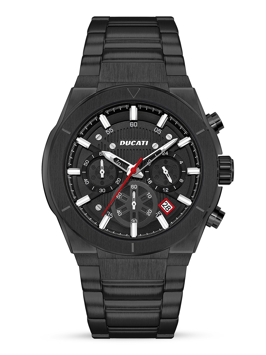 Ducati Men Patterned Dial & Stainless Steel Straps Analogue Watch DTWGI0000905, Black
Ducati Men Patterned Dial & Stainless Steel Straps Analogue Watch DTWGI0000905, Black