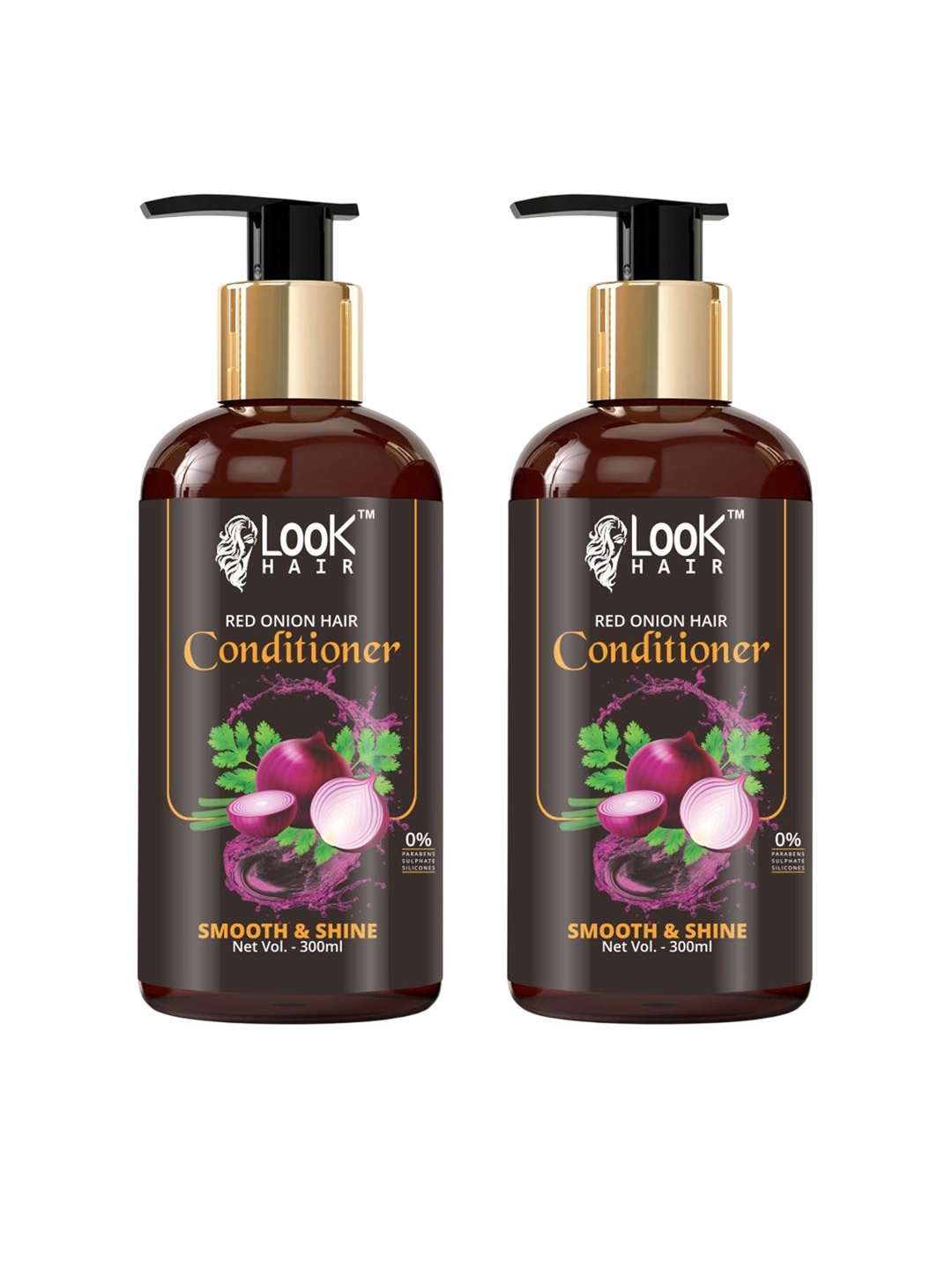 LOOK HAIR Set Of 2 Onion Conditioner For Hair Growth & Hair Fall Control - 300 ml Each, Red
LOOK HAIR Set Of 2 Onion Conditioner For Hair Growth & Hair Fall Control - 300 ml Each, Red