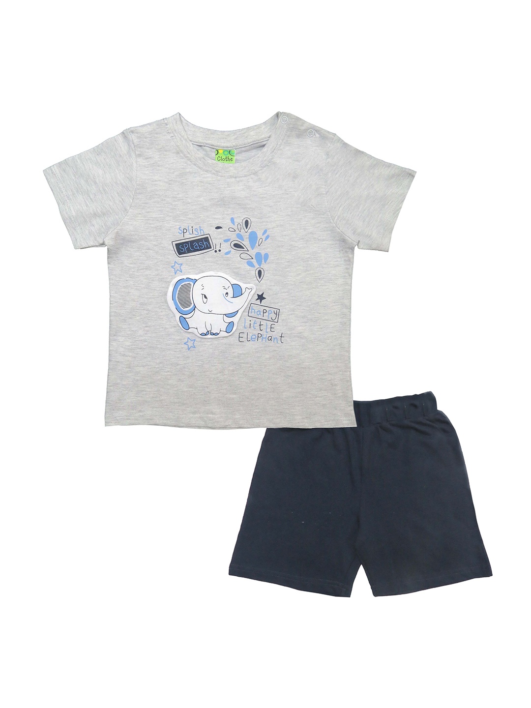 Clothe Funn Boys Printed Round Neck Shorts Sleeves Pure Cotton T-Shirt With Shorts, Grey melange
Clothe Funn Boys Printed Round Neck Shorts Sleeves Pure Cotton T-Shirt With Shorts, Grey melange