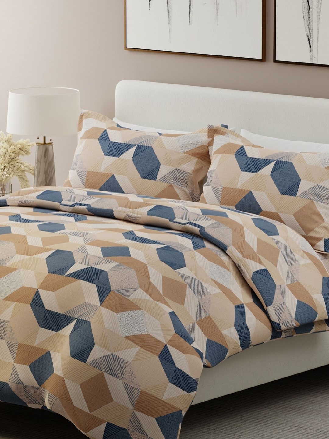 Boutique Living India Brown Geometric 200 TC Cotton King Bedsheet Set 2.74 m x 2.74 m
Boutique Living India Brown Geometric 200 TC Cotton King Bedsheet Set 2.74 m x 2.74 m