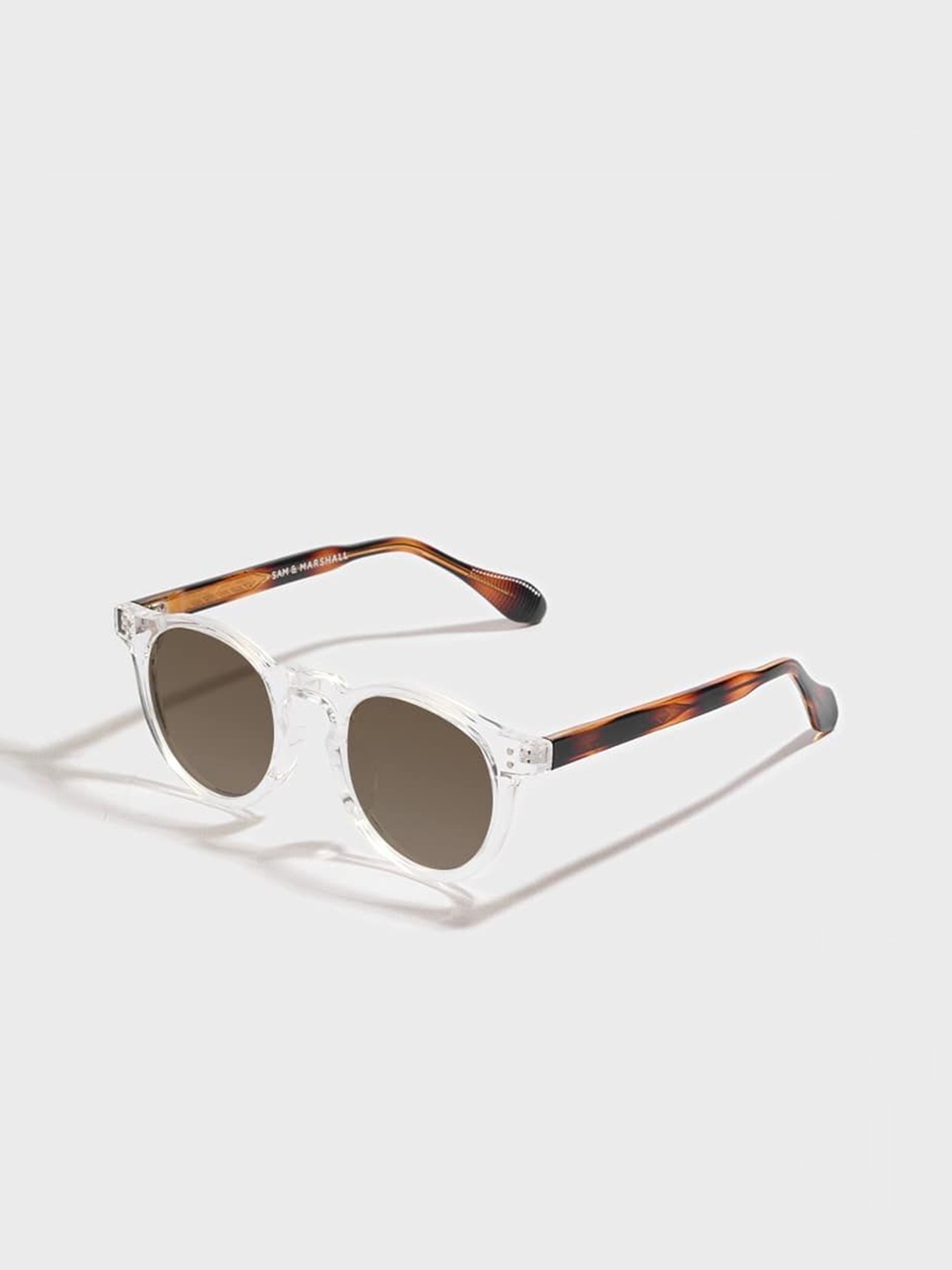 SAM & MARSHALL Unisex Round Sunglasses with UV Protected Lens HARLOW_TEXTURED_WHITE_2734, Brown
SAM & MARSHALL Unisex Round Sunglasses with UV Protected Lens HARLOW_TEXTURED_WHITE_2734, Brown