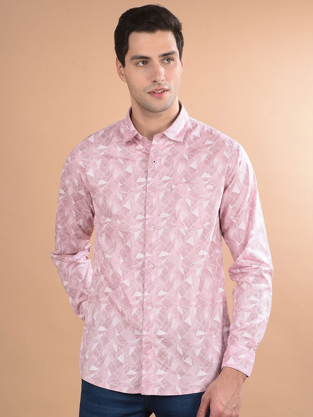Canary London Men Smart Spread Collar Abstract Printed Cotton Slim Fit Casual Shirt, Pink
Canary London Men Smart Spread Collar Abstract Printed Cotton Slim Fit Casual Shirt, Pink