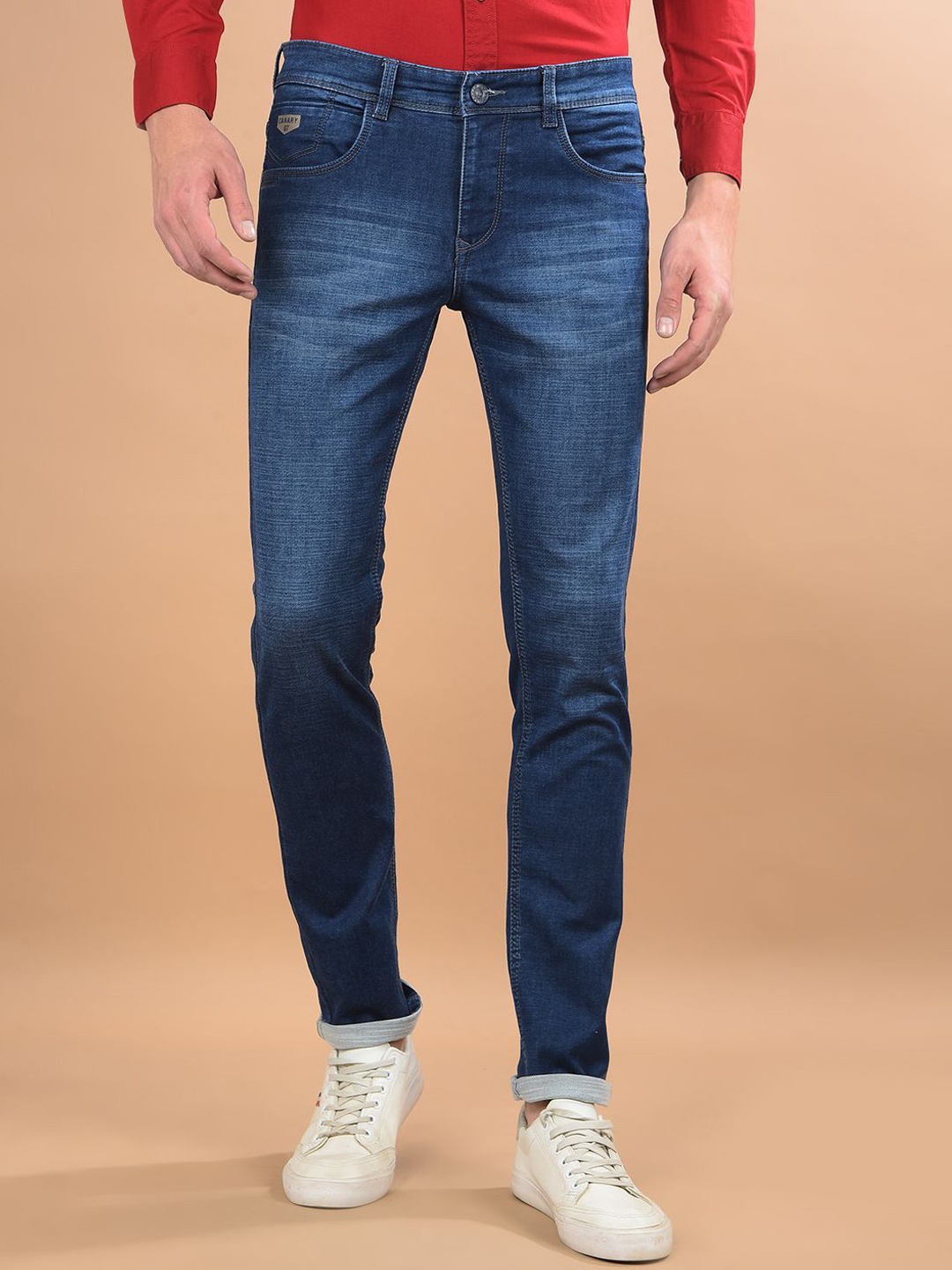 Canary London Men Smart Skinny Fit Low-Rise Light Fade Printed Stretchable Jeans, Blue
Canary London Men Smart Skinny Fit Low-Rise Light Fade Printed Stretchable Jeans, Blue