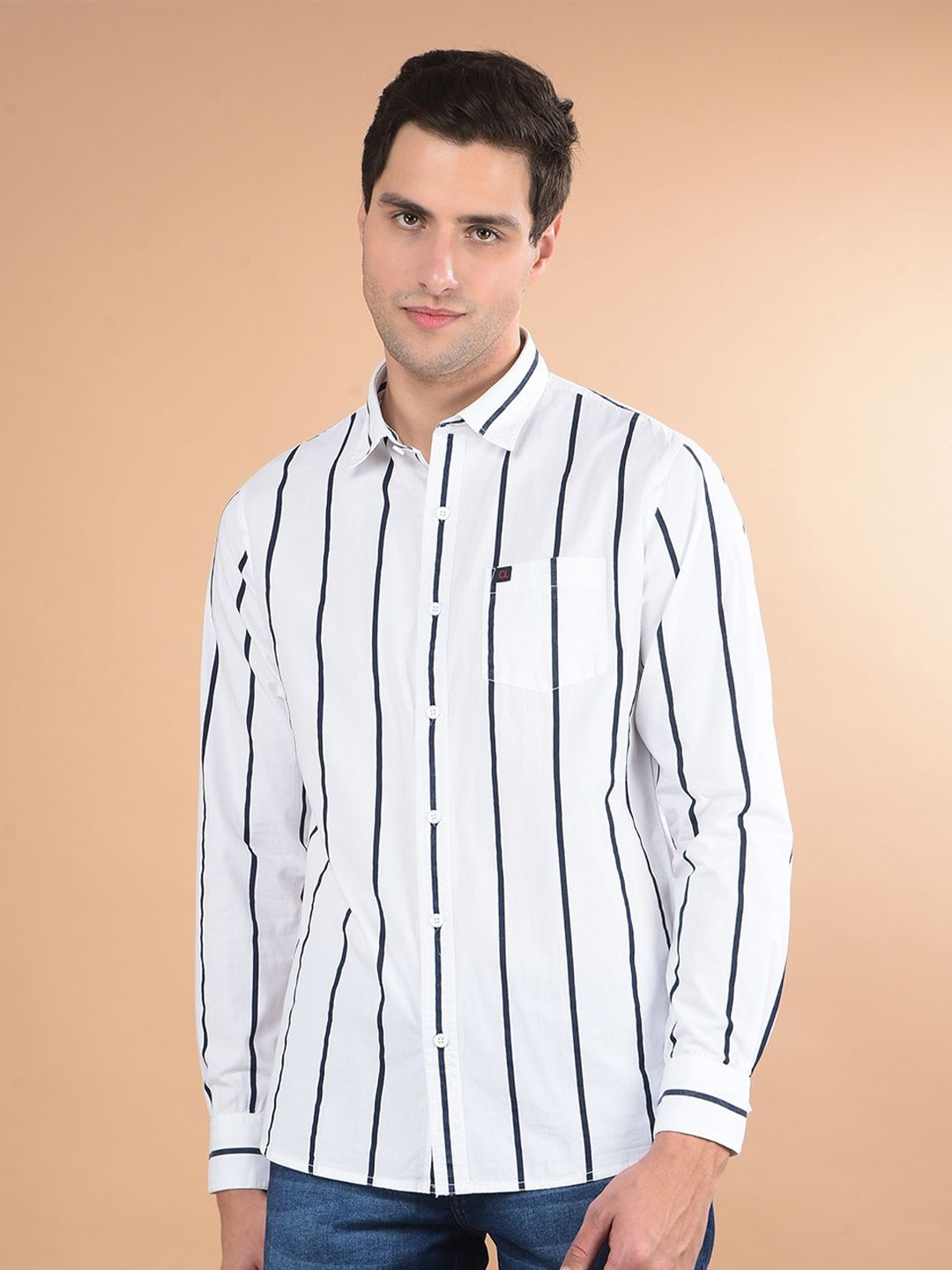 Canary London Men Smart Spread Collar Vertical Striped Cotton Slim Fit Casual Shirt, White
Canary London Men Smart Spread Collar Vertical Striped Cotton Slim Fit Casual Shirt, White