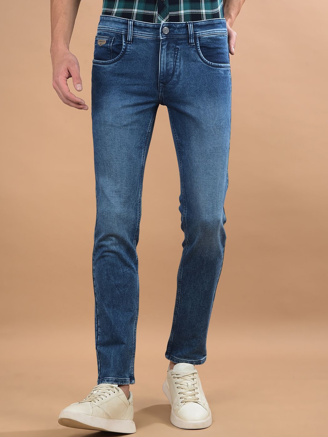 Canary London Men Smart Skinny Fit Mid-Rise Light Fade Stretchable Jeans, Blue
Canary London Men Smart Skinny Fit Mid-Rise Light Fade Stretchable Jeans, Blue