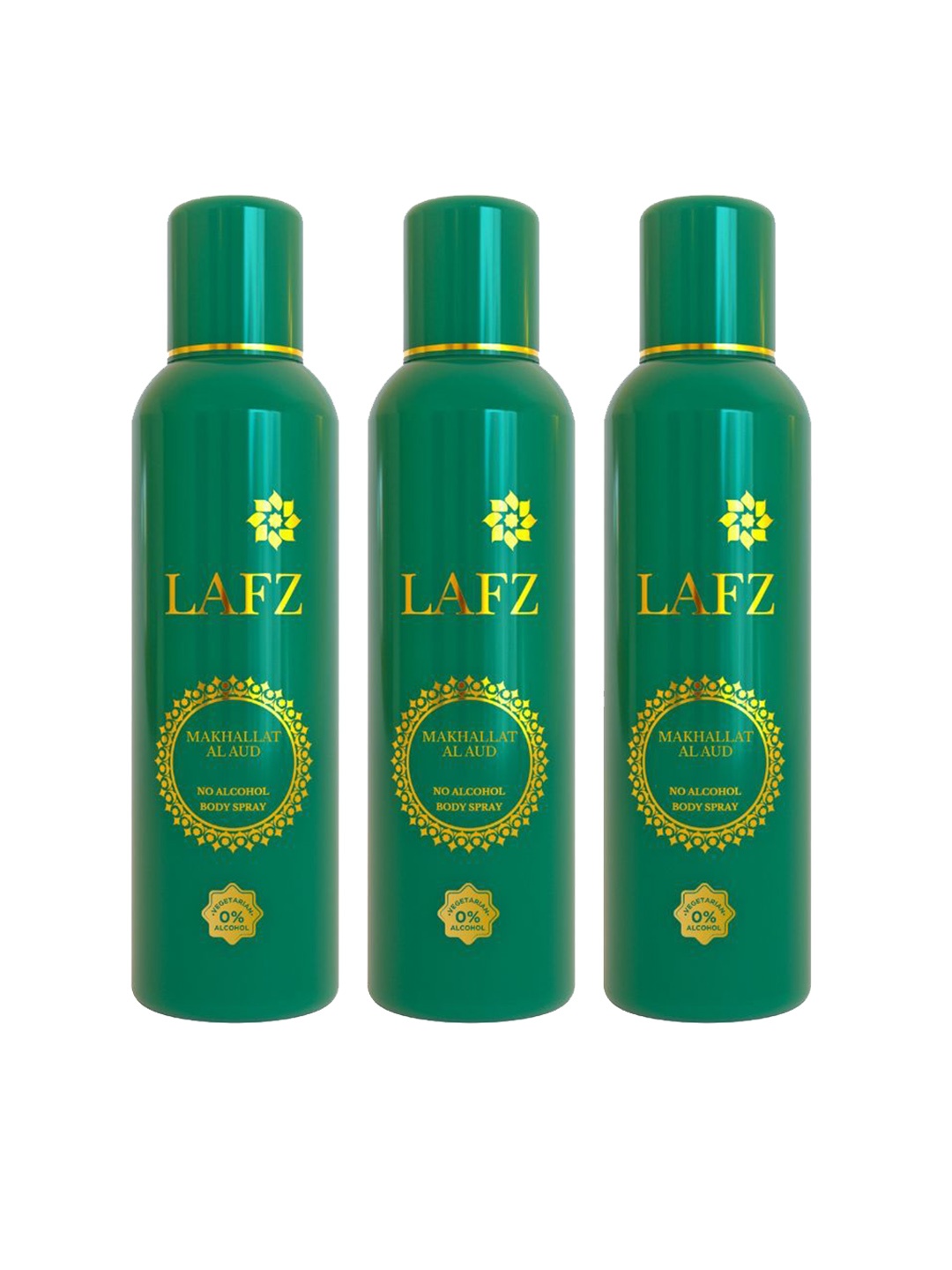 LAFZ Set Of 3 Makhallat Al Aud No Alcohol Long Lasting Body Spray - 150 ml Each, Transparent
LAFZ Set Of 3 Makhallat Al Aud No Alcohol Long Lasting Body Spray - 150 ml Each, Transparent