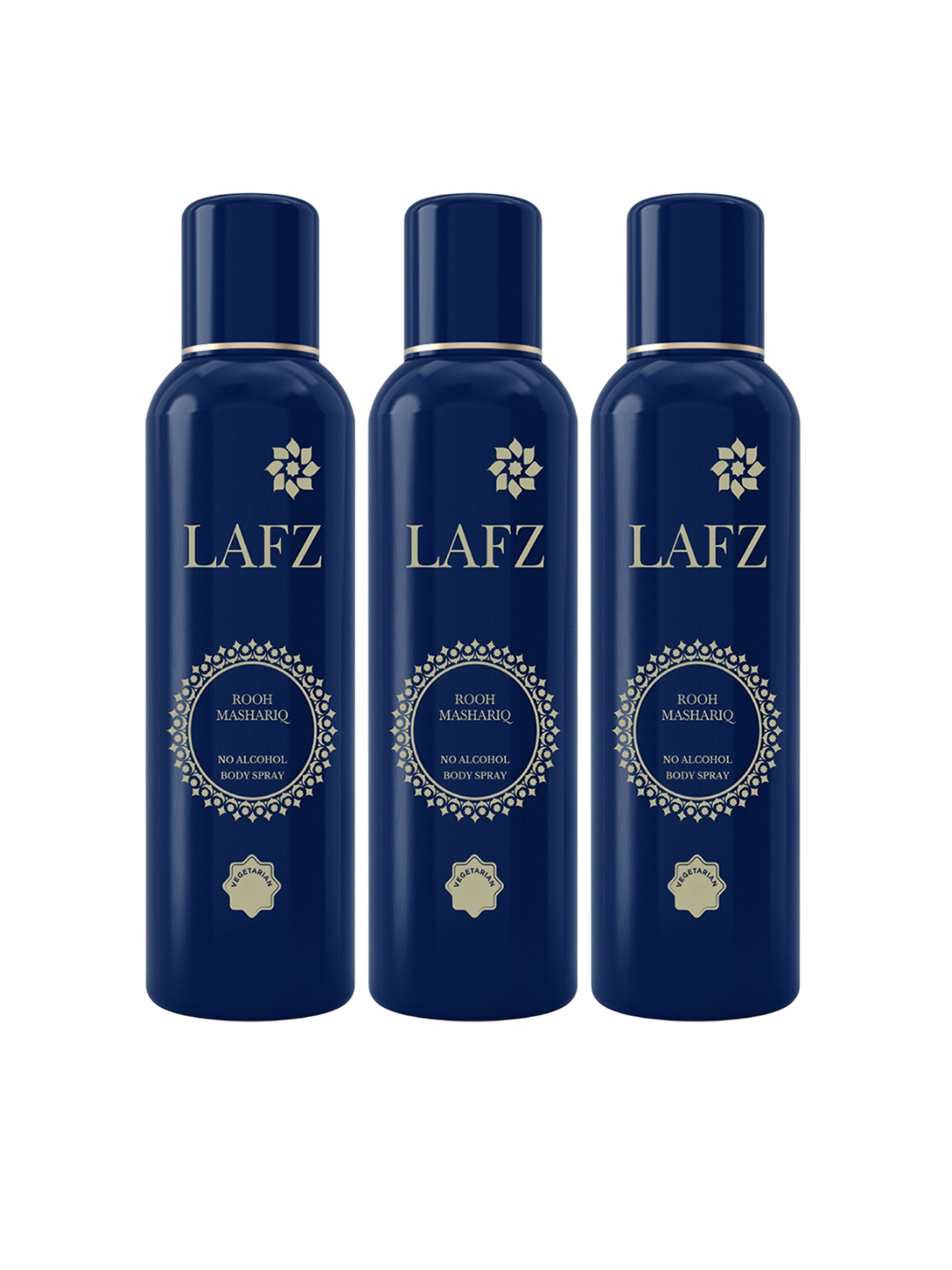LAFZ Set of 3 Rooh Mashariq No Alcohol Long Lasting Deodorant- 150 ml Each, Transparent
LAFZ Set of 3 Rooh Mashariq No Alcohol Long Lasting Deodorant- 150 ml Each, Transparent