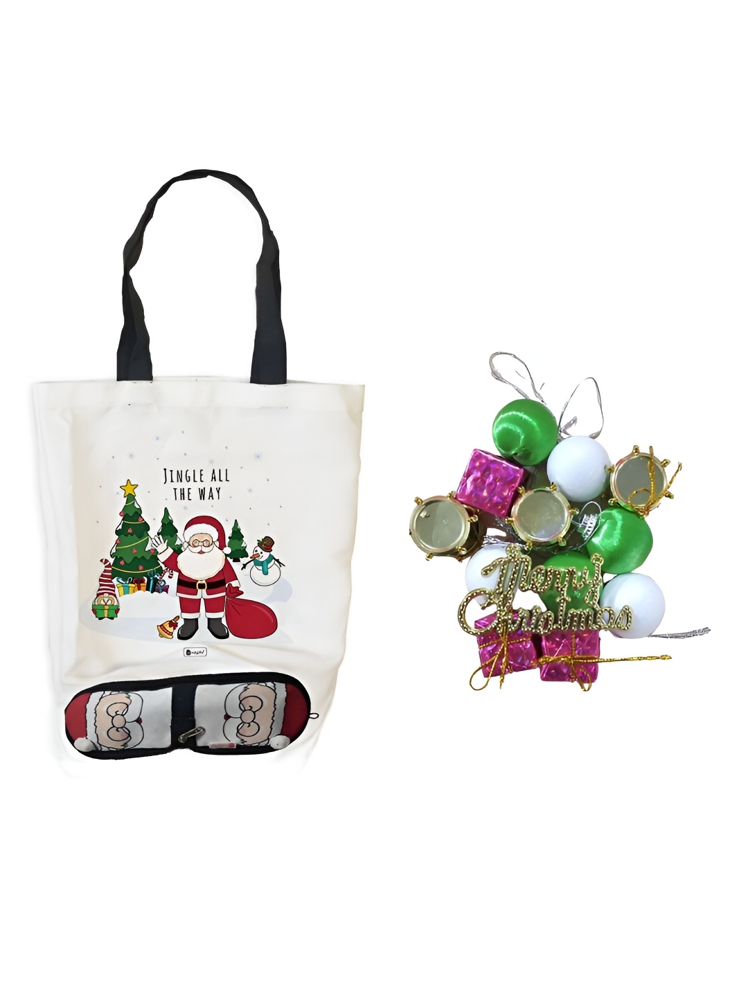 Indigifts Christmas Collection Red & White 13 Pieces Santa Travel Pouch & Tree Hangings
Indigifts Christmas Collection Red & White 13 Pieces Santa Travel Pouch & Tree Hangings