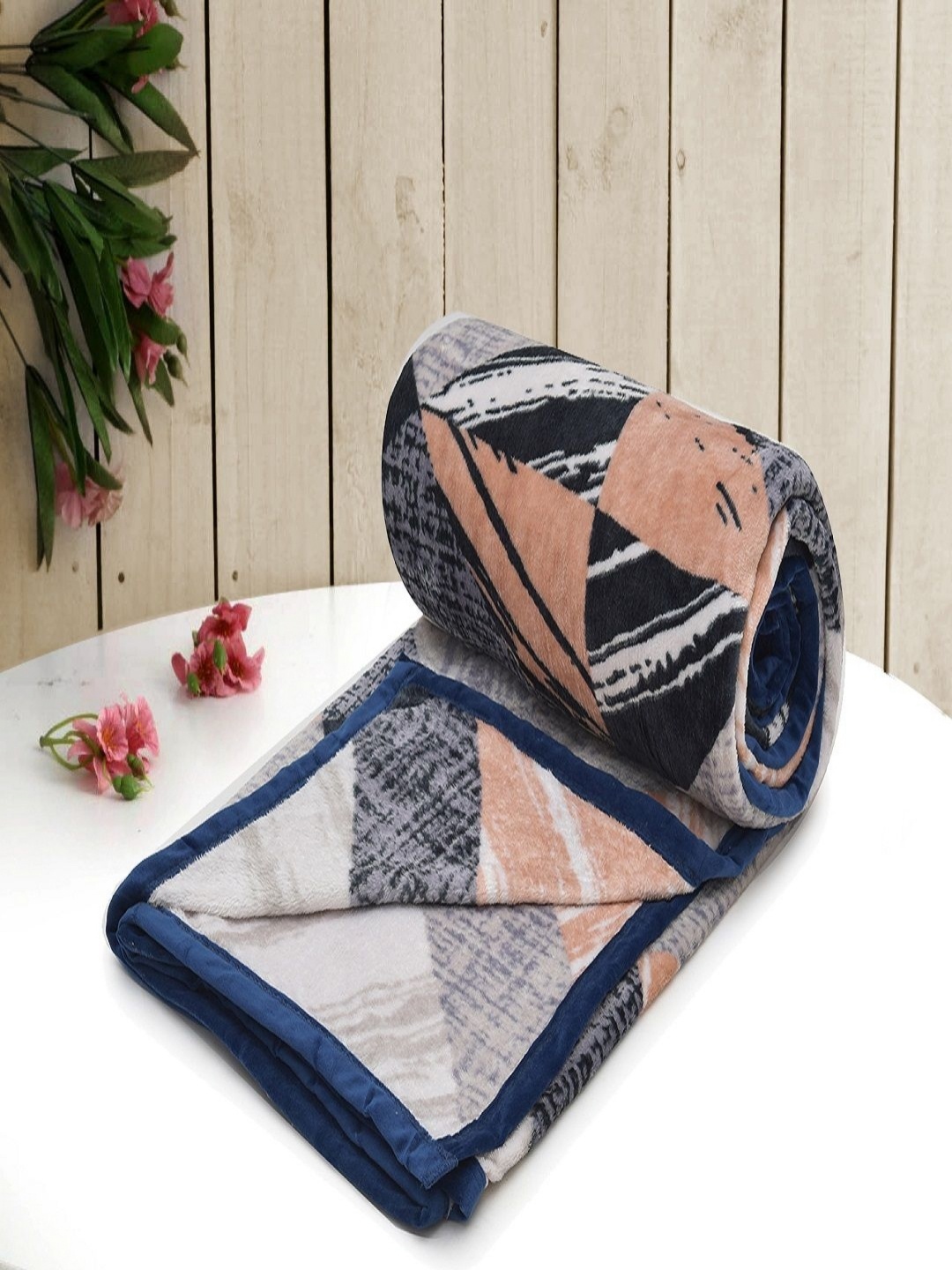 Myntra Elegant Homes Blue & Brown Geometric Mink Mild Winter 300 GSM Double Bed Blanket
Myntra Elegant Homes Blue & Brown Geometric Mink Mild Winter 300 GSM Double Bed Blanket