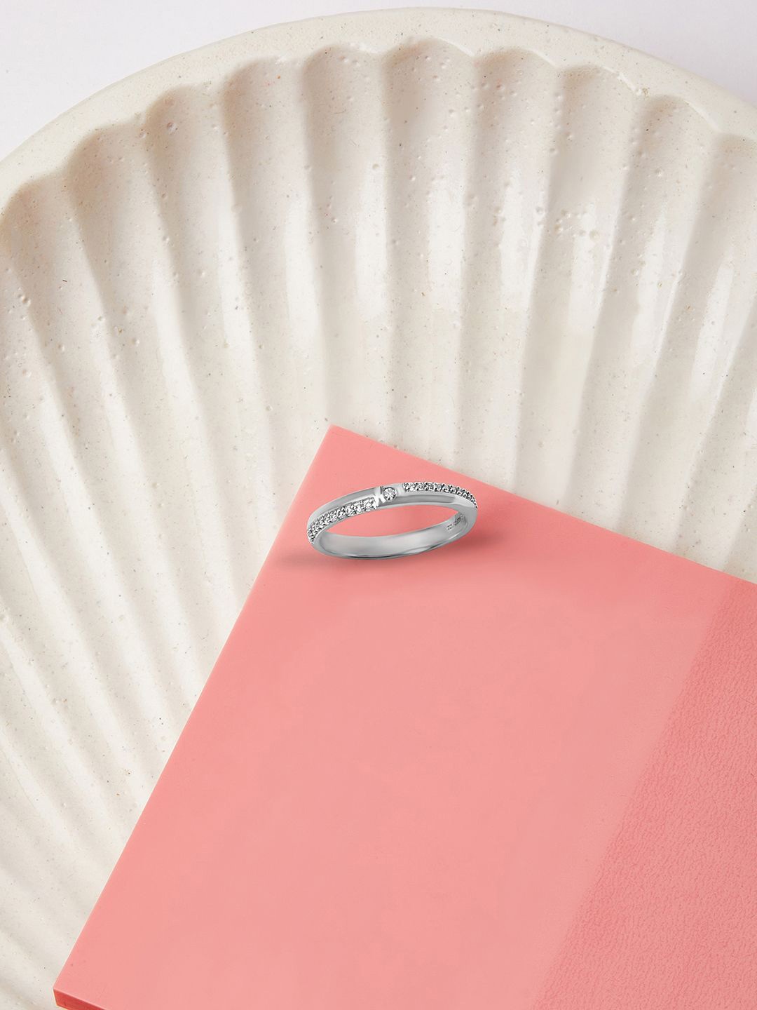 Mia by Tanishq Quietly Glamorous 92.5 Sterling Silver Cubic Zirconia Studded Finger Ring
Mia by Tanishq Quietly Glamorous 92.5 Sterling Silver Cubic Zirconia Studded Finger Ring