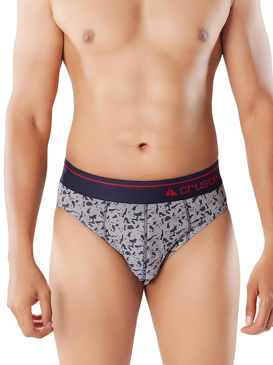 Crusoe Men Pack Of 2 Printed Pure Cotton Antimicrobial Basic Briefs - CRU-1015-103, Grey
Crusoe Men Pack Of 2 Printed Pure Cotton Antimicrobial Basic Briefs - CRU-1015-103, Grey