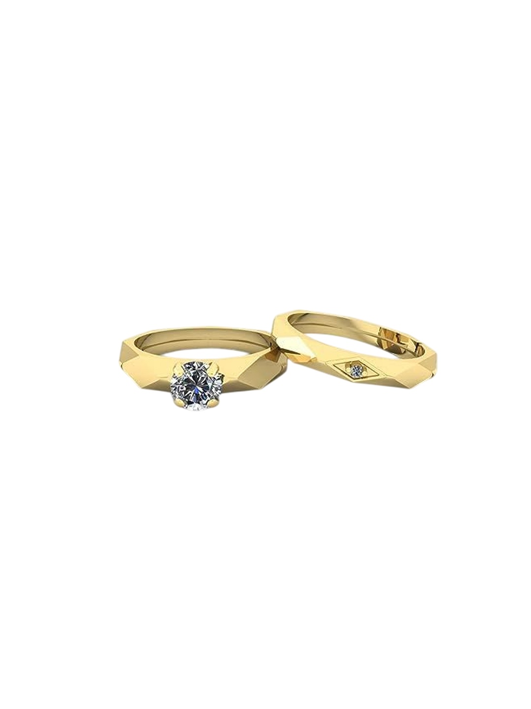 LMDPRAJAPATIS Unisex Couple Combo CZ Adjustable Couple Ring For Women Men Boy Ring Valentine Gifts-Gold, Multi
LMDPRAJAPATIS Unisex Couple Combo CZ Adjustable Couple Ring For Women Men Boy Ring Valentine Gifts-Gold, Multi