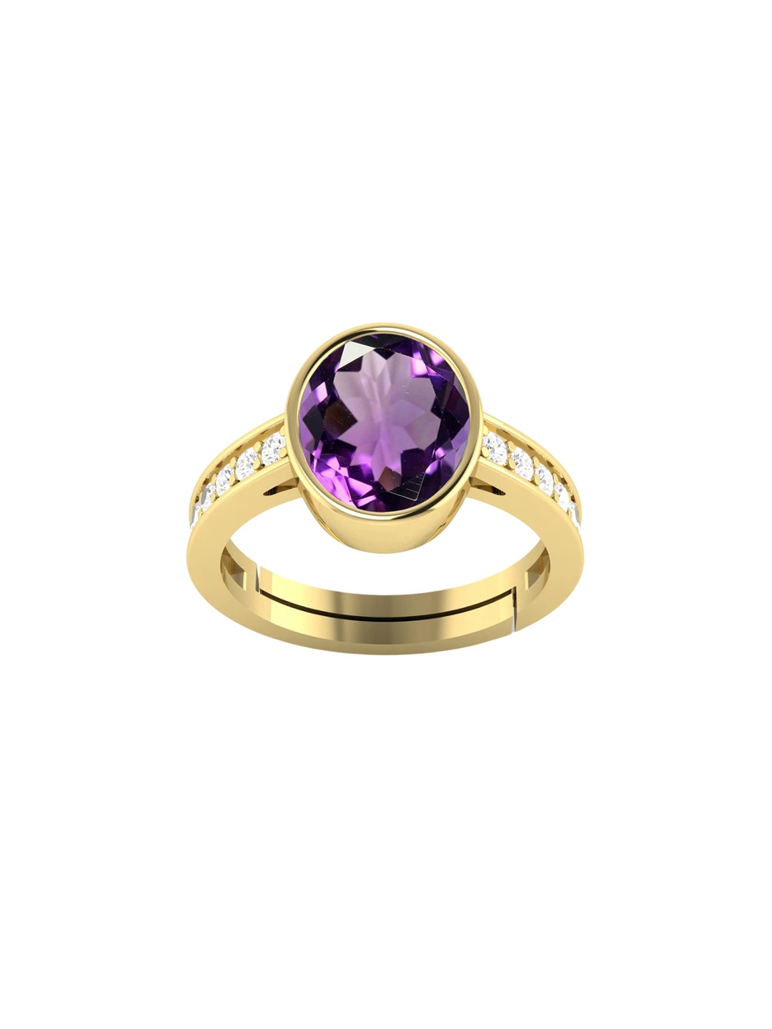 LMDPRAJAPATIS Unisex 10.25 Ratti/ 9.25 Carat Certified Amethyst Stone Adjustable Gold Plated Ring For Women's, Multi
LMDPRAJAPATIS Unisex 10.25 Ratti/ 9.25 Carat Certified Amethyst Stone Adjustable Gold Plated Ring For Women's, Multi