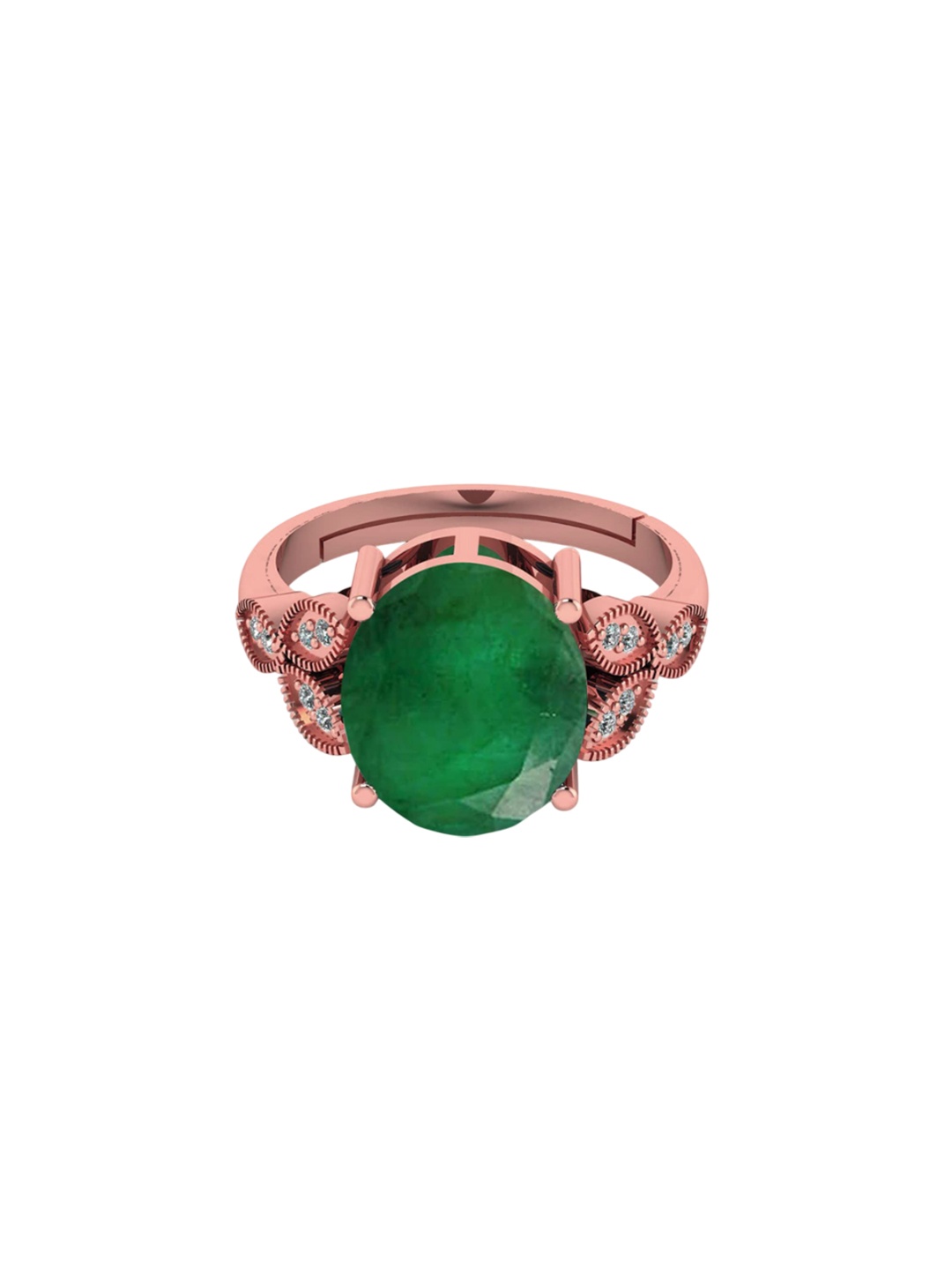 LMDPRAJAPATIS Unisex 3.25 Ratti / 2.50 Carat Natural Emerald Panna Rose Gold Fine Jewelry Ring For Women's, Green
LMDPRAJAPATIS Unisex 3.25 Ratti / 2.50 Carat Natural Emerald Panna Rose Gold Fine Jewelry Ring For Women's, Green