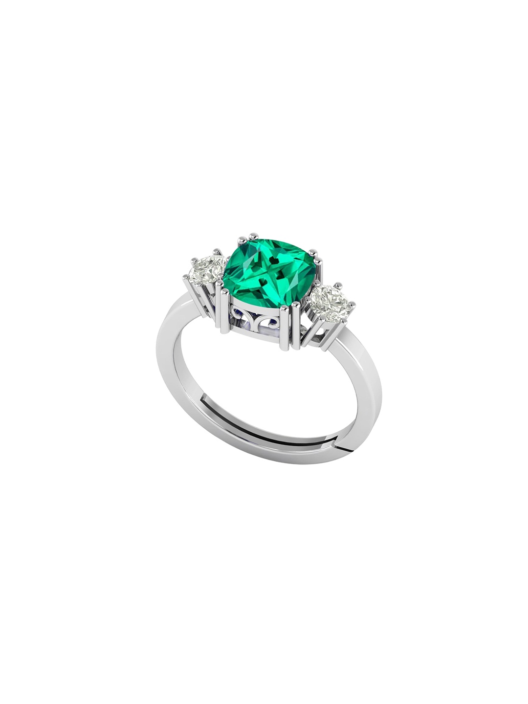 LMDPRAJAPATIS Unisex 7.25 Ratti 6.50 Carat Emerald Stone Arstrological Purpose Silver Adjustable Ring For Men, Green
LMDPRAJAPATIS Unisex 7.25 Ratti 6.50 Carat Emerald Stone Arstrological Purpose Silver Adjustable Ring For Men, Green