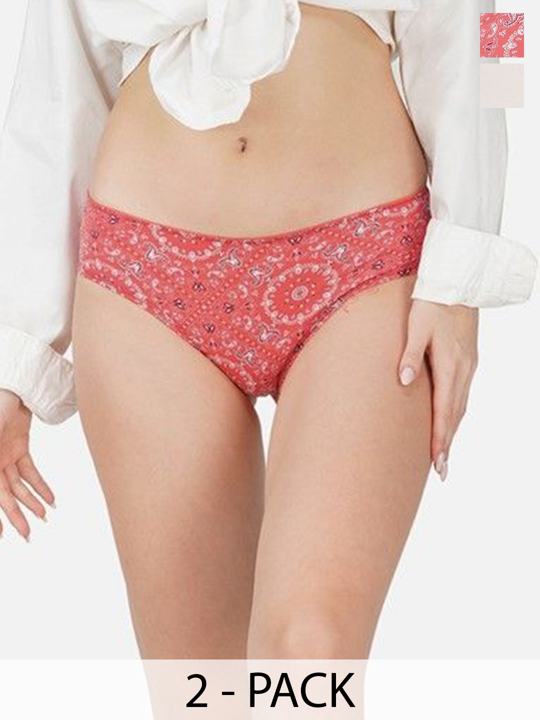 Carlton London Women Pack Of 2 Self Design Antimicrobial Hipster Briefs HP-P2-OP56-S, Red
Carlton London Women Pack Of 2 Self Design Antimicrobial Hipster Briefs HP-P2-OP56-S, Red