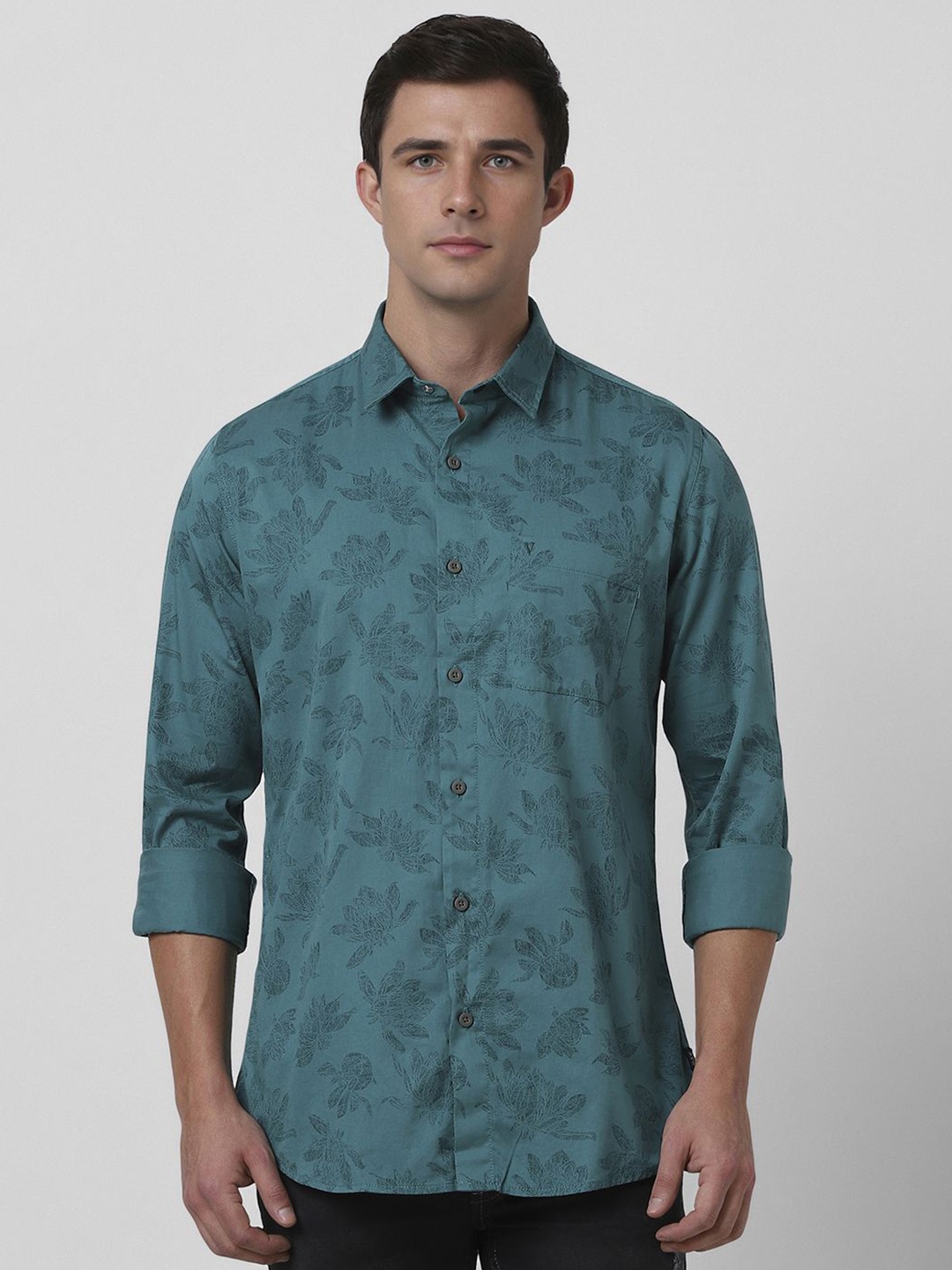 VAN HEUSEN DENIM LABS Men Speread Collar Floral Printed Cotton Slim Fit Casual Shirt, Teal
VAN HEUSEN DENIM LABS Men Speread Collar Floral Printed Cotton Slim Fit Casual Shirt, Teal