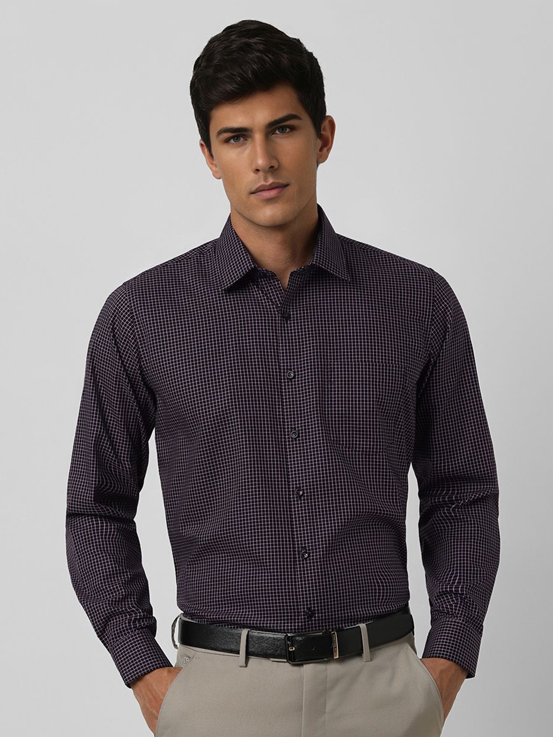 Van Heusen Men Speread Collar Micro Checked Cotton Slim Fit Formal Shirt, Purple
Van Heusen Men Speread Collar Micro Checked Cotton Slim Fit Formal Shirt, Purple