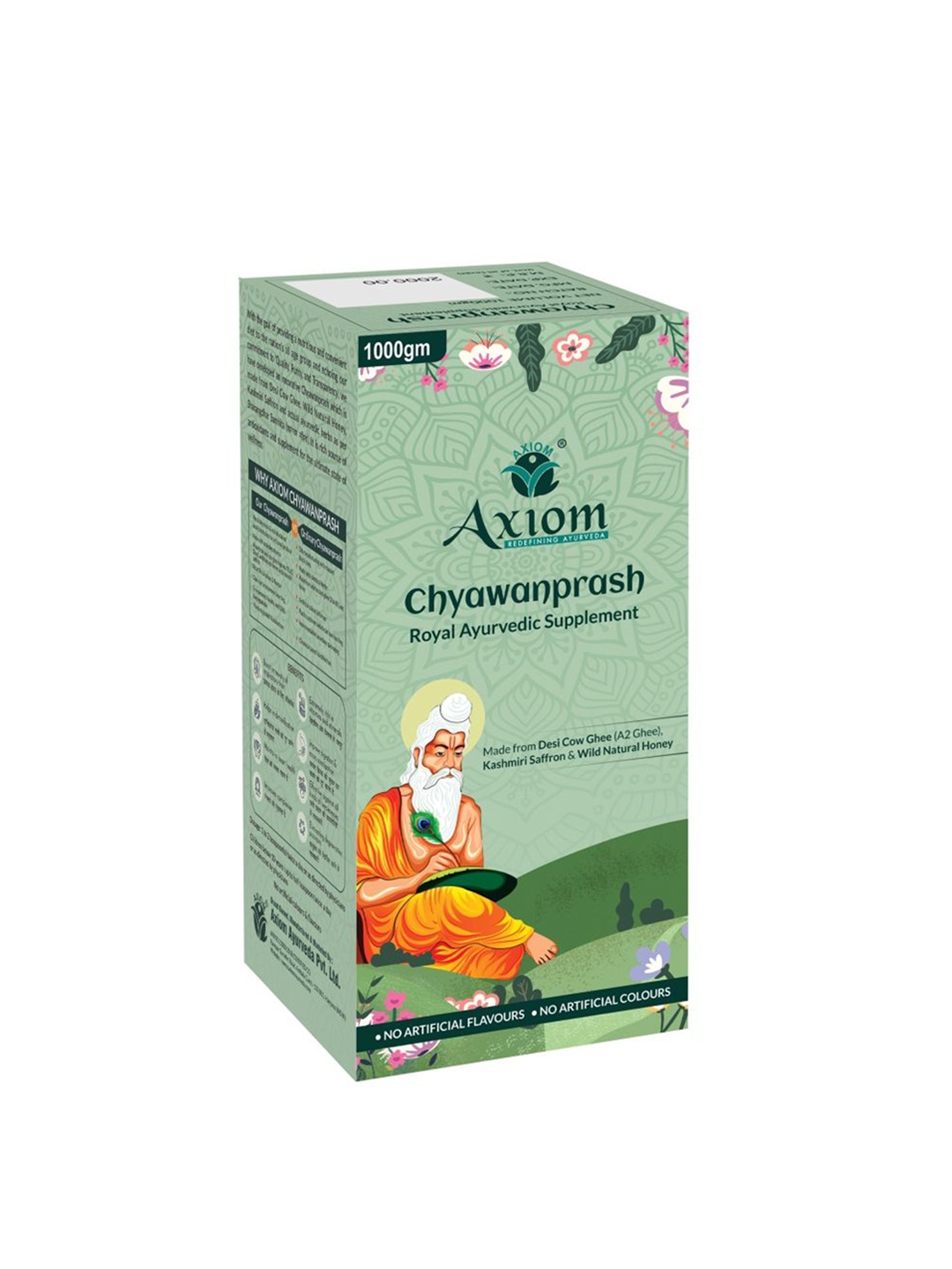 Axiom Royal Ayurvedic Chyawanprash With Desi Ghee Kashmiri Saffron & Natural Honey- 1 kg, Green
Axiom Royal Ayurvedic Chyawanprash With Desi Ghee Kashmiri Saffron & Natural Honey- 1 kg, Green