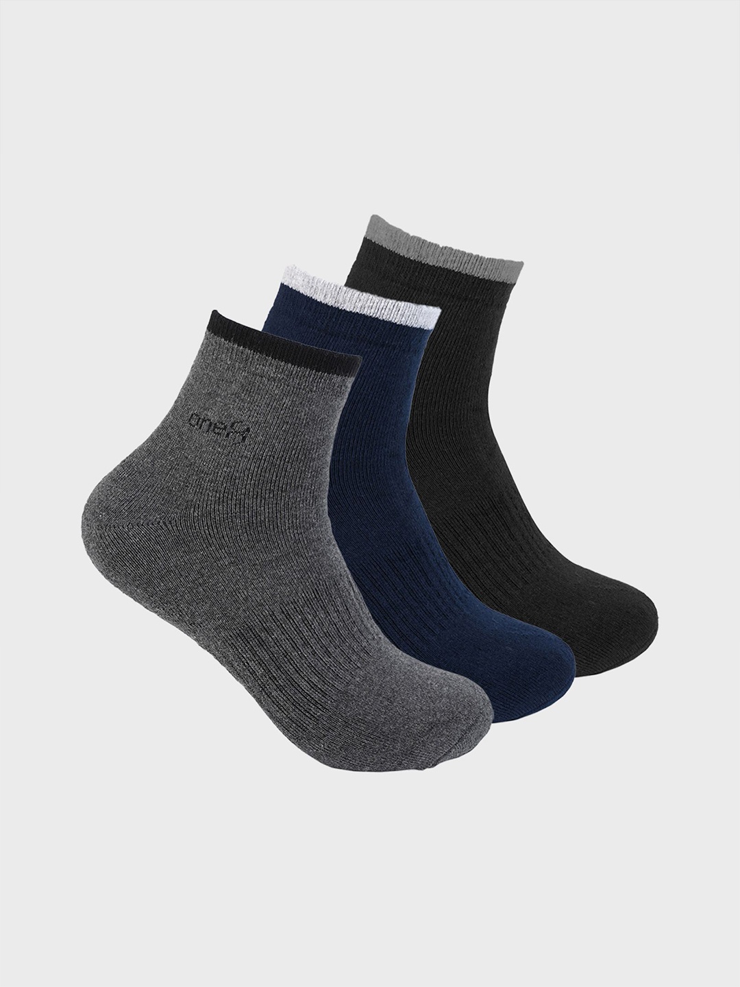 One8 Men Pack Of 3 Cotton Anti-Bacterial Anti-Odour Treatment Above Ankle-Length Socks, Grey
One8 Men Pack Of 3 Cotton Anti-Bacterial Anti-Odour Treatment Above Ankle-Length Socks, Grey