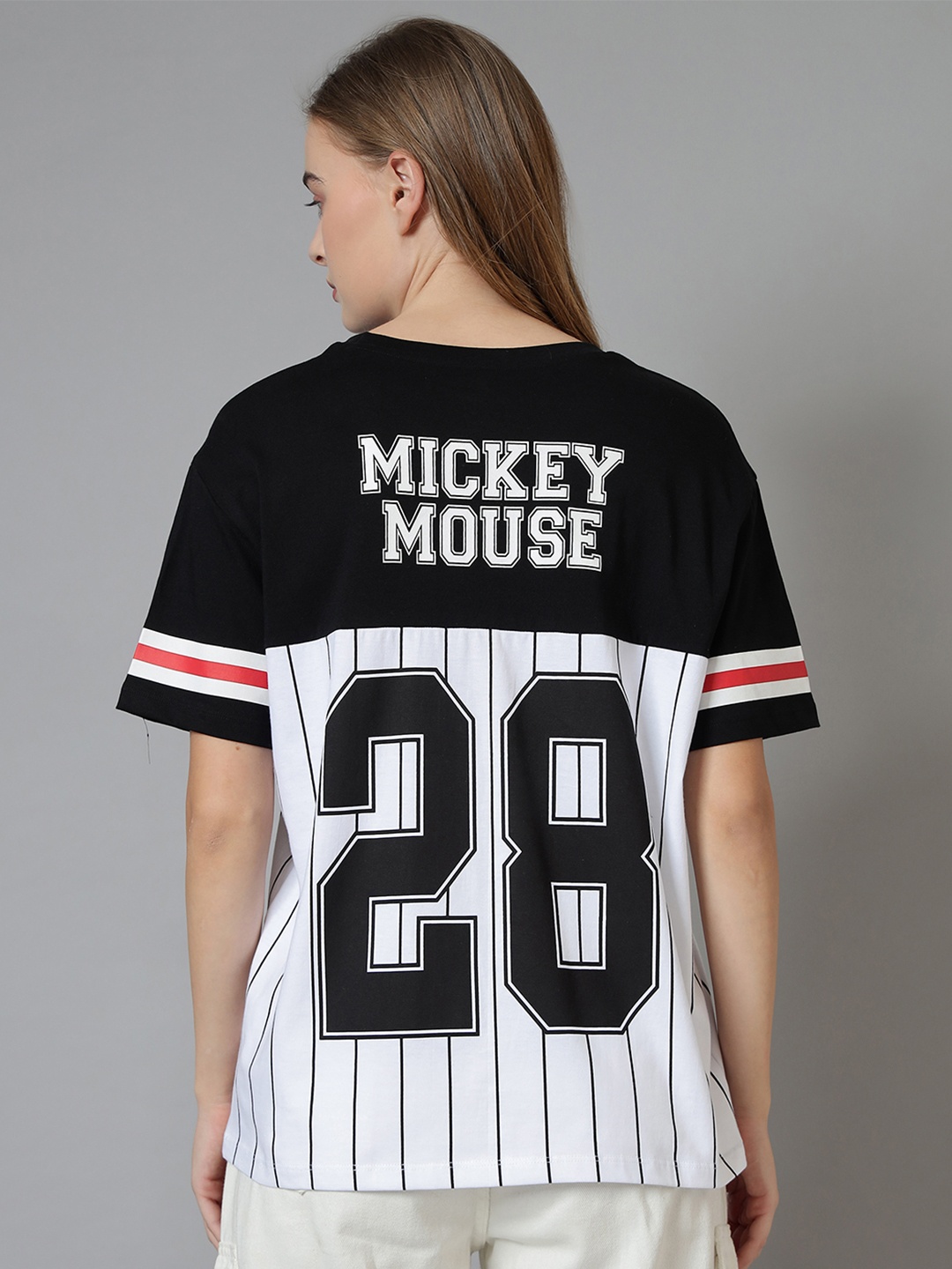 Free Authority Women Graphic Printed Round Neck Cotton Relaxed Fit Mickey Mouse T-shirt, Black
Free Authority Women Graphic Printed Round Neck Cotton Relaxed Fit Mickey Mouse T-shirt, Black