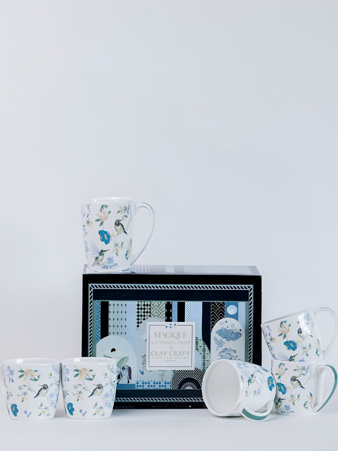 The Wishing Chair White & Blue Floral Printed Bone China Glossy Cups Set of Cups and Mugs
The Wishing Chair White & Blue Floral Printed Bone China Glossy Cups Set of Cups and Mugs
