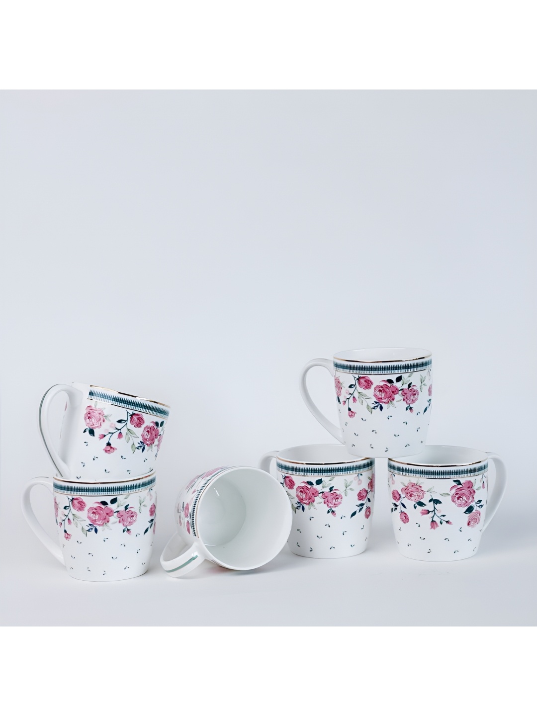 The Wishing Chair White & Pink Floral Printed Bone China Glossy Cups Set of Cups and Mugs
The Wishing Chair White & Pink Floral Printed Bone China Glossy Cups Set of Cups and Mugs