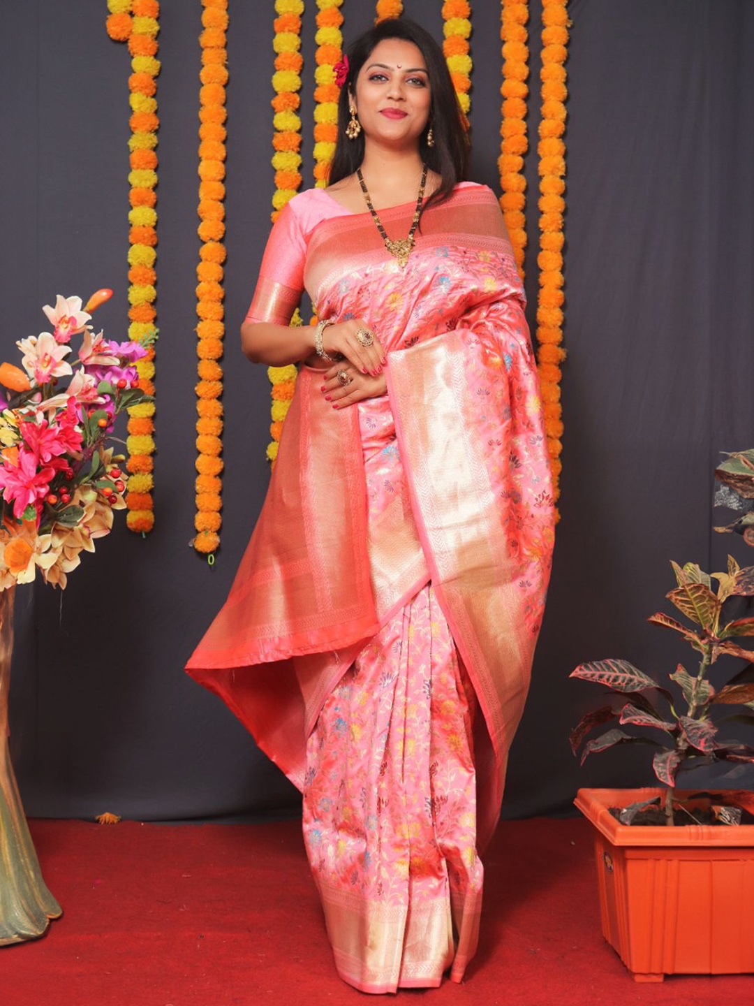 Royal Rajgharana Saree Woven Design Zari Pure Silk Heavy Work Banarasi Sarees, Peach
Royal Rajgharana Saree Woven Design Zari Pure Silk Heavy Work Banarasi Sarees, Peach