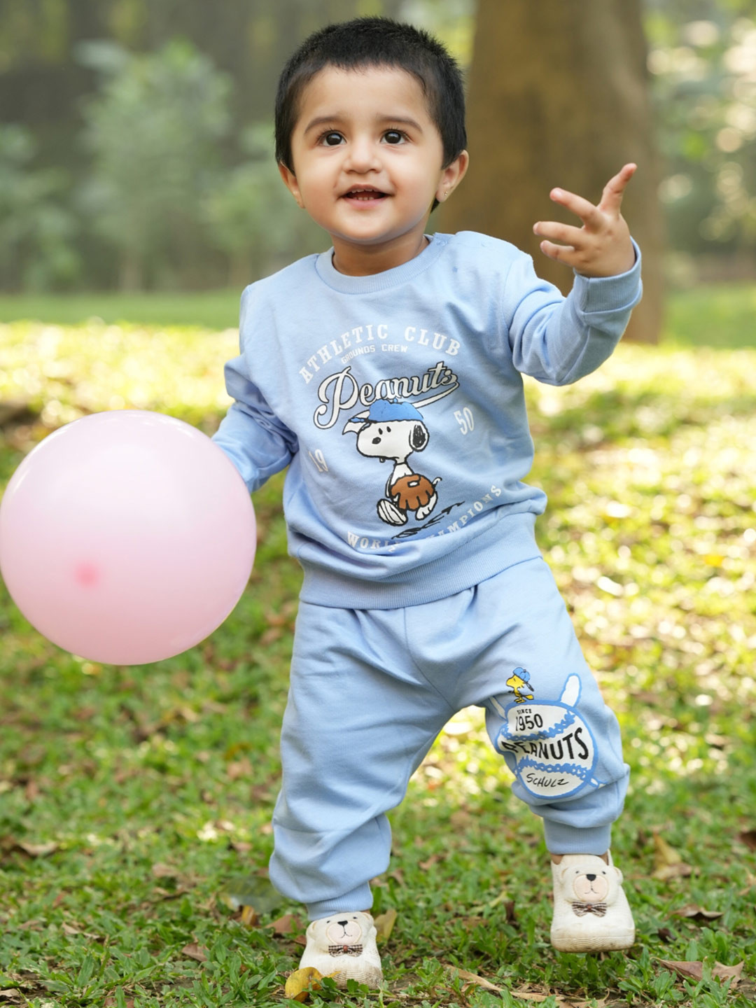 Nap Chief Infants Unisex Peanuts Snoopy Printed Pure Cotton Oversized Sweatshirt & Joggers, Blue
Nap Chief Infants Unisex Peanuts Snoopy Printed Pure Cotton Oversized Sweatshirt & Joggers, Blue