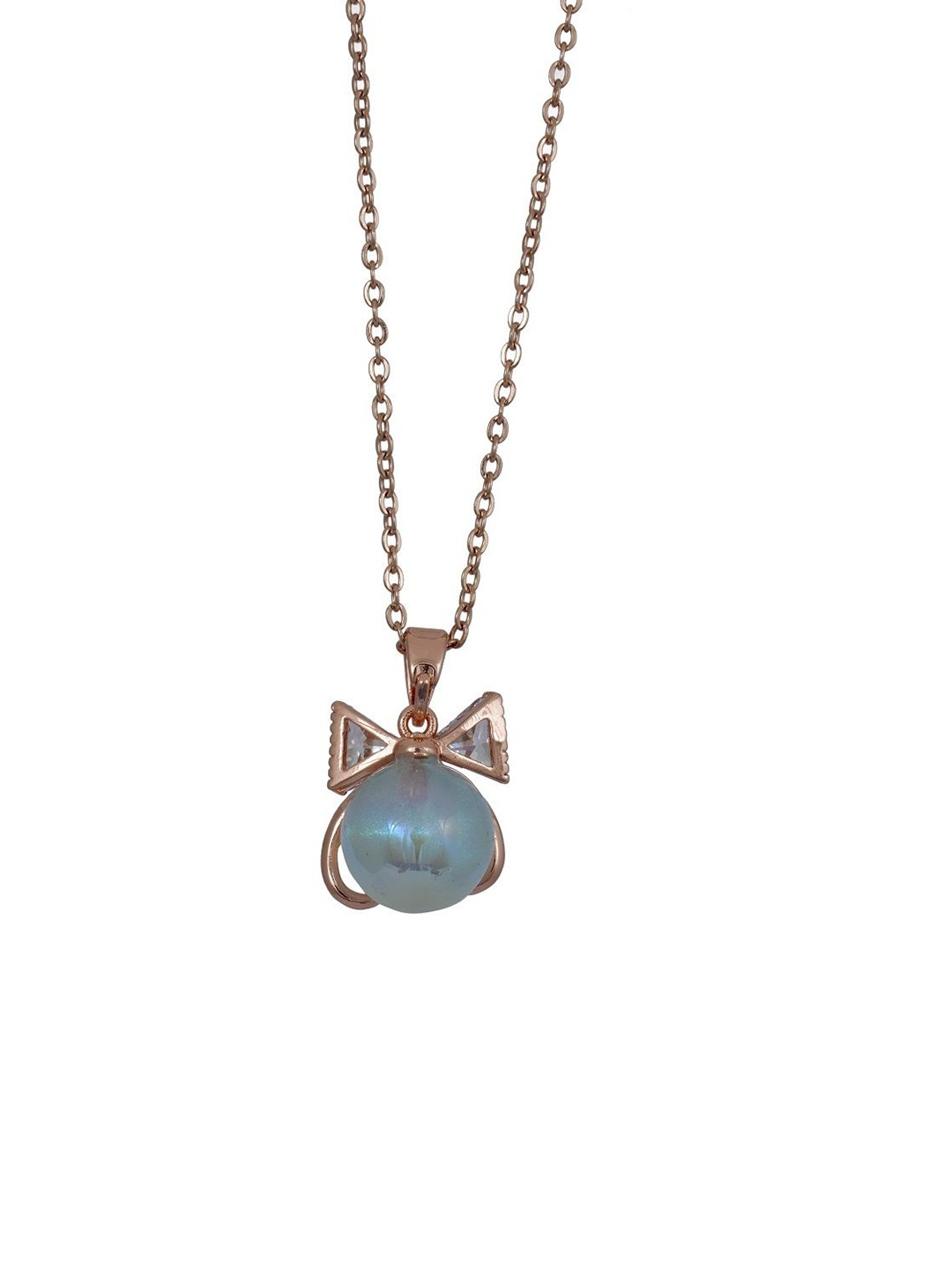 V FASHION JEWELLERY Rose Gold-Plated Stainless Steel Geometric Beaded Pendant With Chain
V FASHION JEWELLERY Rose Gold-Plated Stainless Steel Geometric Beaded Pendant With Chain