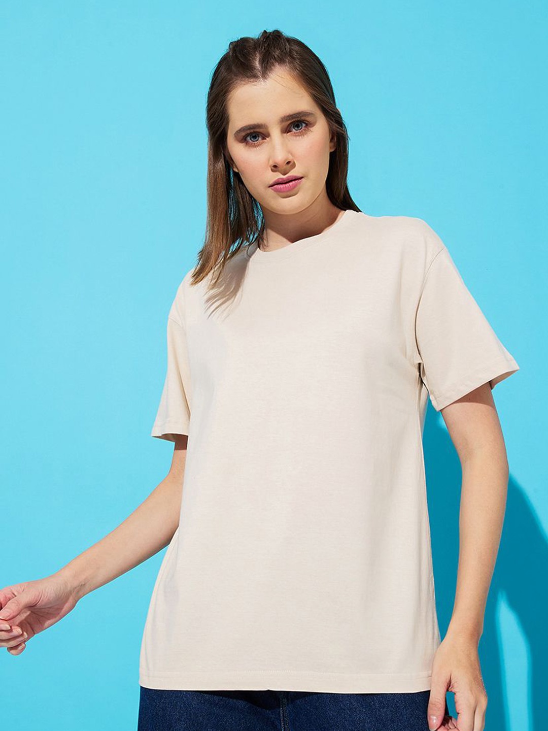 The Roadster Lifestyle Co. Women Pack Of 2 Solid Round Neck Cotton Relaxed Fit T-shirts, Blue
The Roadster Lifestyle Co. Women Pack Of 2 Solid Round Neck Cotton Relaxed Fit T-shirts, Blue