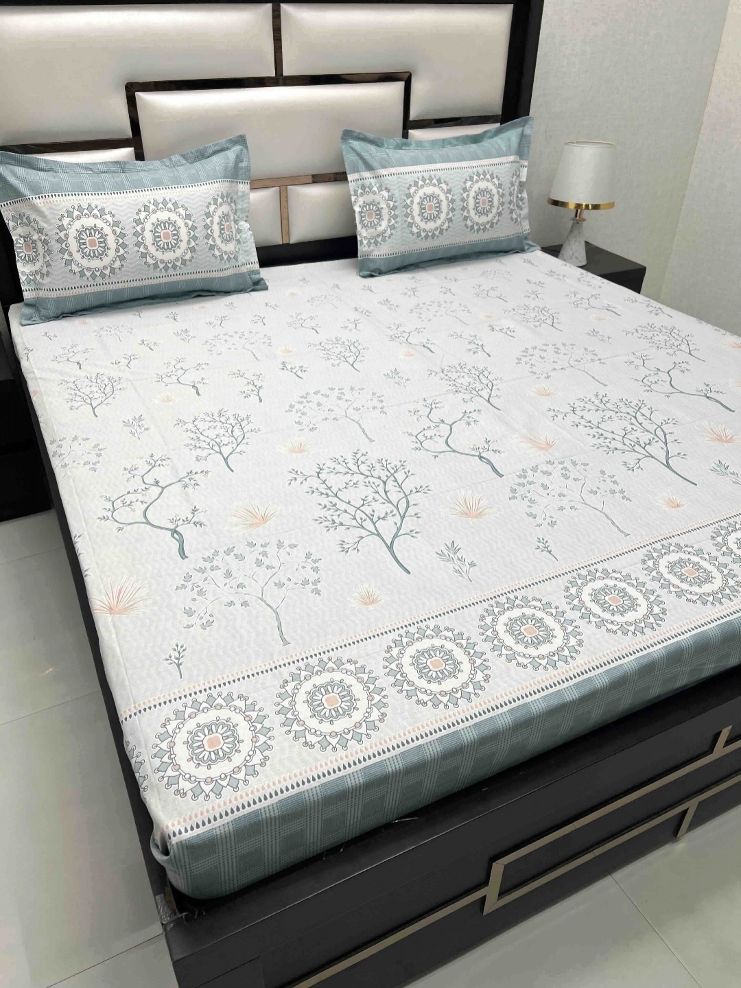 Pure Decor Cotton King Size Double Bed Bedsheet With 2 Pillow Covers 2.74m X 2.74m, Blue
Pure Decor Cotton King Size Double Bed Bedsheet With 2 Pillow Covers 2.74m X 2.74m, Blue