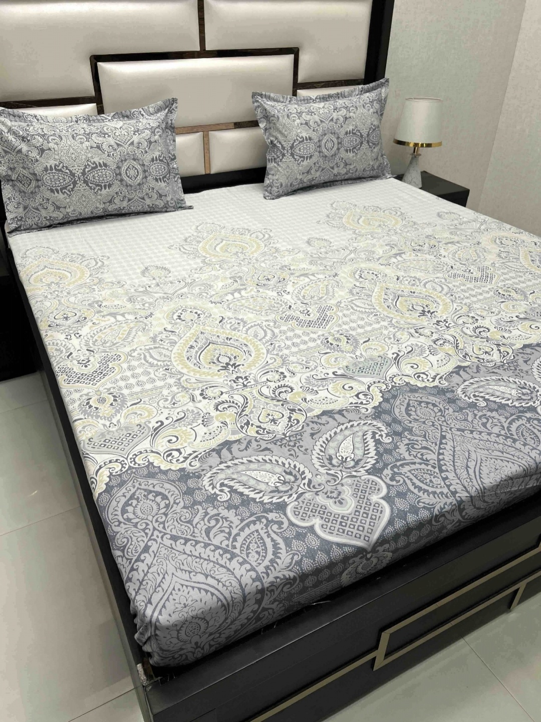 Pure Decor Cotton King Size Double Bed Bedsheet With 2 Pillow Covers 2.74m X 2.74m, Grey
Pure Decor Cotton King Size Double Bed Bedsheet With 2 Pillow Covers 2.74m X 2.74m, Grey