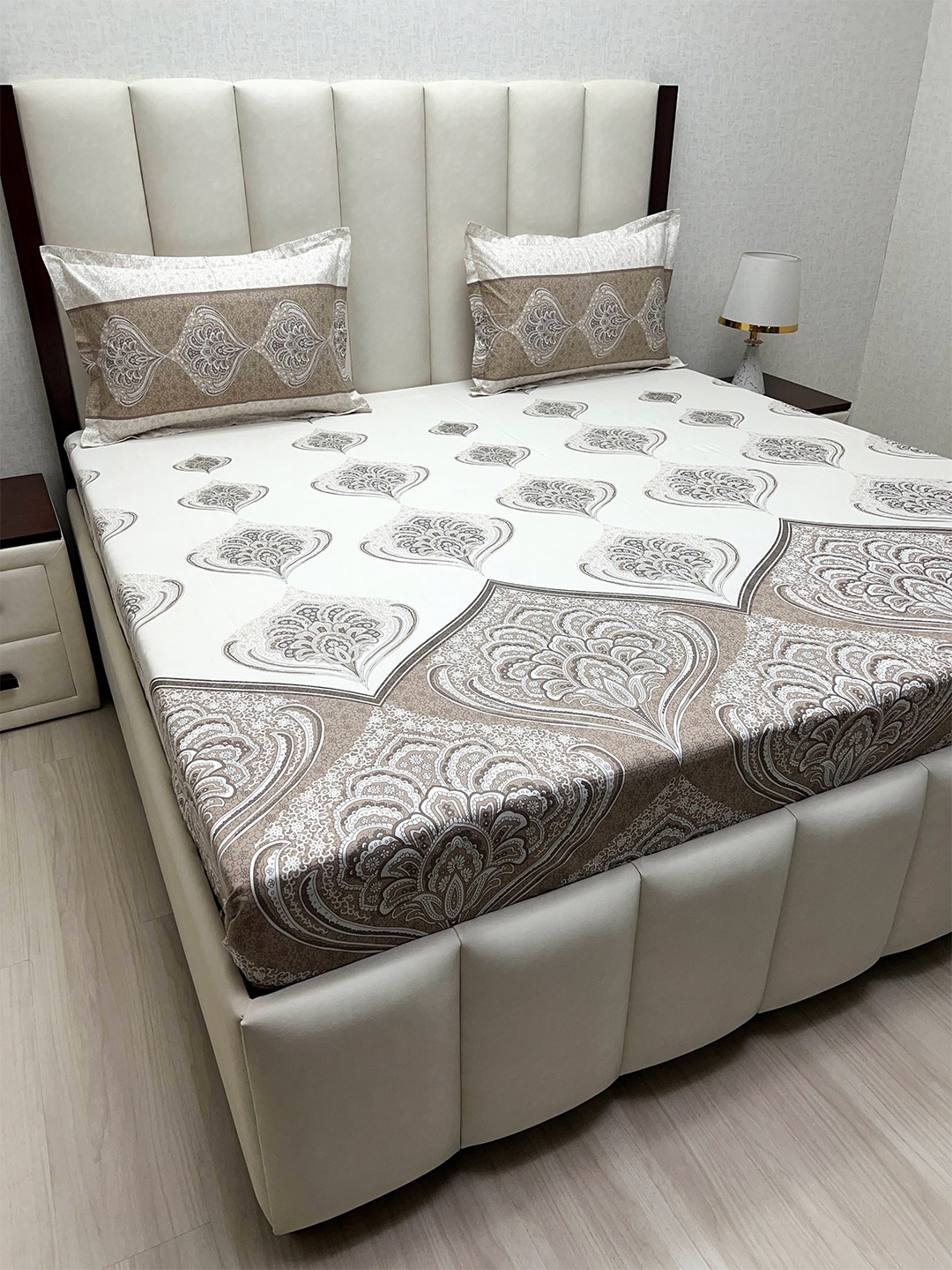 Pure Decor Cotton King Size Double Bed Bedsheet With 2 Pillow Covers 2.74m X 2.74m, Brown
Pure Decor Cotton King Size Double Bed Bedsheet With 2 Pillow Covers 2.74m X 2.74m, Brown