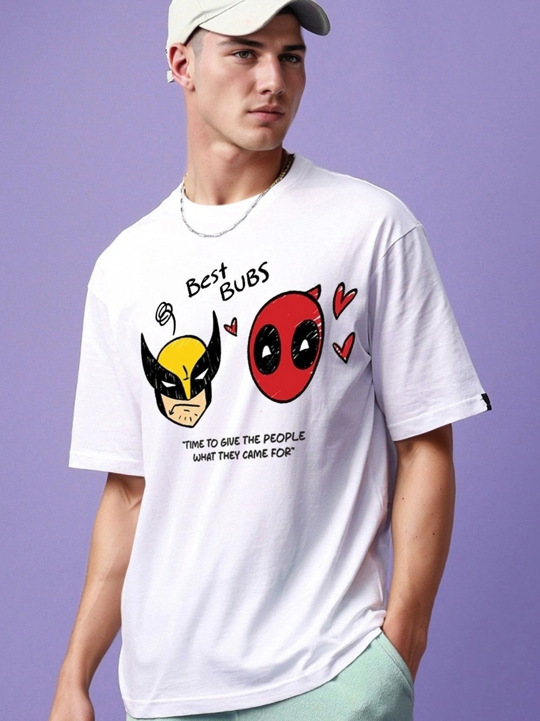 Hikabae Men Bio Finish Graphic Printed Round Neck Pure Cotton Relaxed Fit Deadpool T-shirt, White
Hikabae Men Bio Finish Graphic Printed Round Neck Pure Cotton Relaxed Fit Deadpool T-shirt, White
