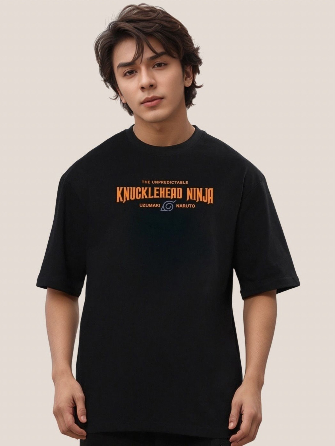 Hikabae Men Bio Finish Typography Printed Round Neck Cotton Oversized T-shirt, Black
Hikabae Men Bio Finish Typography Printed Round Neck Cotton Oversized T-shirt, Black
