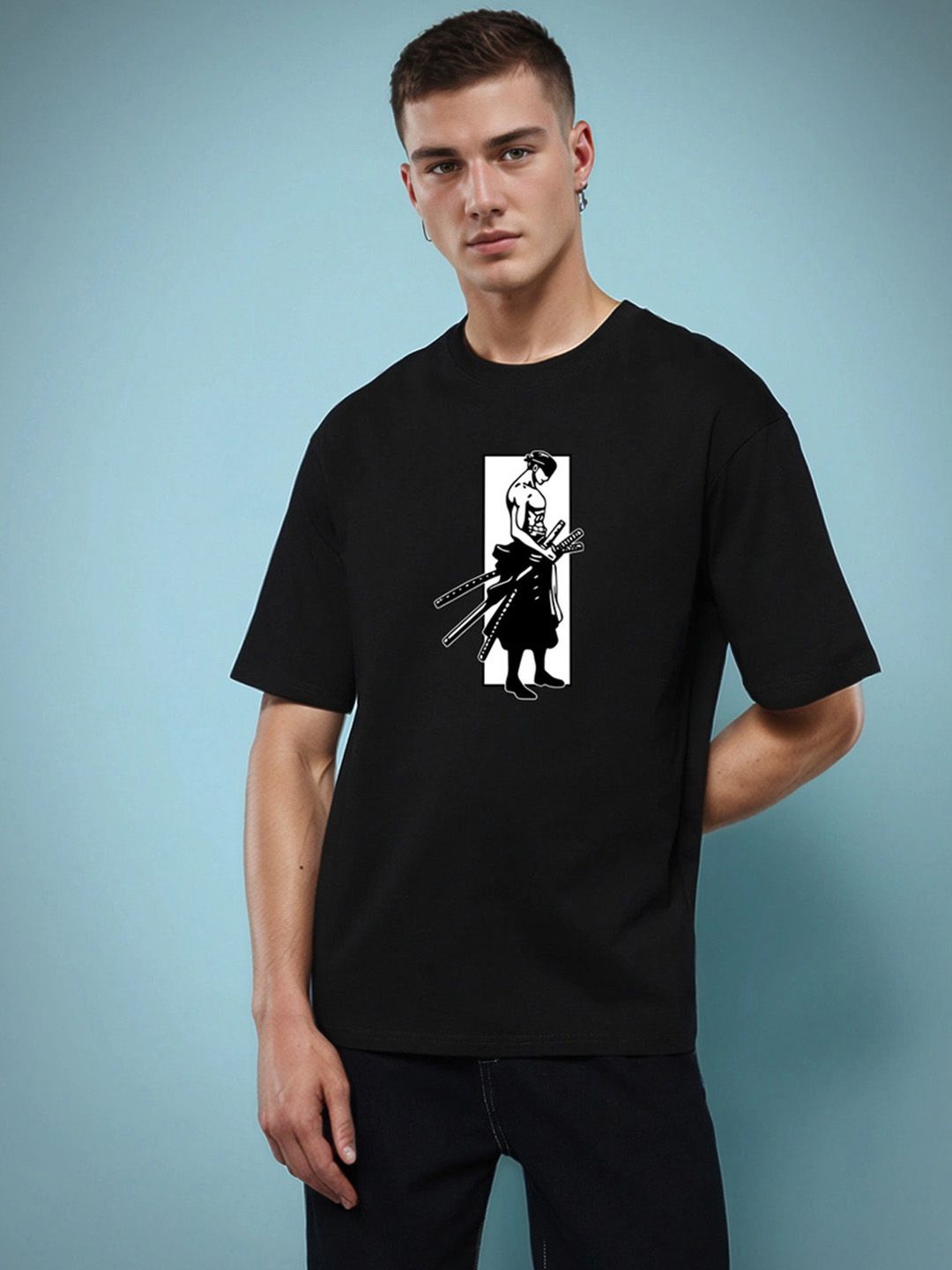 Hikabae Men Naruto Bio Finish Graphic Printed Round Neck Cotton Oversized T-shirt, Black
Hikabae Men Naruto Bio Finish Graphic Printed Round Neck Cotton Oversized T-shirt, Black