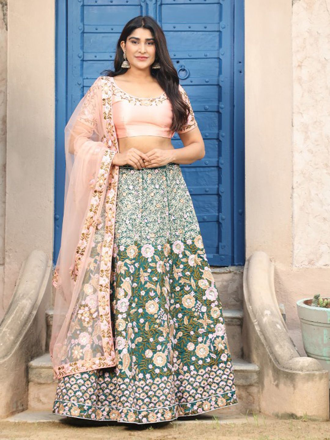 TIKODI Embroidered Thread Work Semi-Stitched Lehenga & Unstitched Blouse With Dupatta, White
TIKODI Embroidered Thread Work Semi-Stitched Lehenga & Unstitched Blouse With Dupatta, White