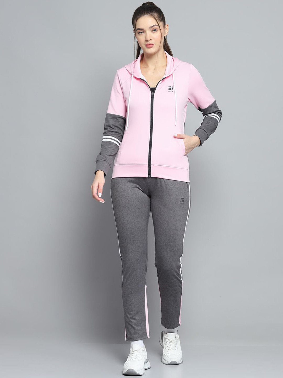rock.it Women Hooded Neck Mid-Rise Tracksuit, Pink 
rock.it Women Hooded Neck Mid-Rise Tracksuit, Pink