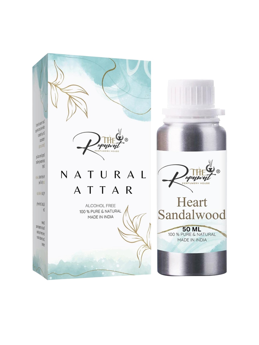THE RUPAWAT Perfumery House Heart Sandalwood 100% Pure & Natural Alcohol-Free Attar- 50 ml, Transparent
THE RUPAWAT Perfumery House Heart Sandalwood 100% Pure & Natural Alcohol-Free Attar- 50 ml, Transparent