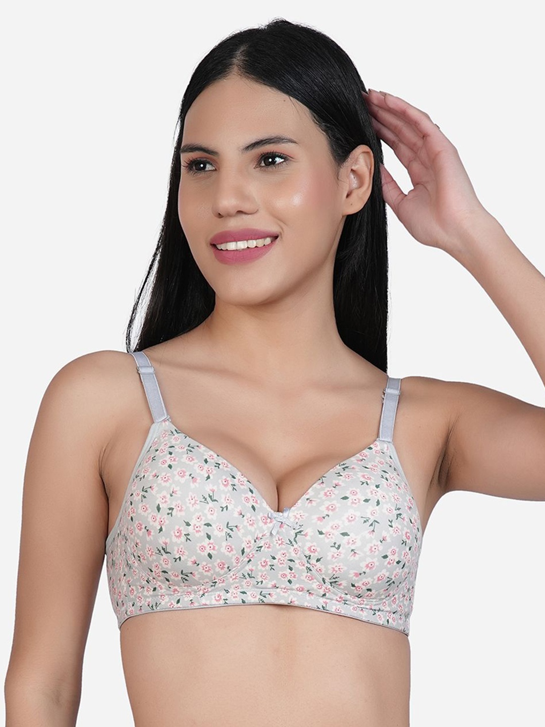 SHYAM SONS FLAIR Floral Printed Cut and Sew Full Coverage Lightly Padded Bra, Green
SHYAM SONS FLAIR Floral Printed Cut and Sew Full Coverage Lightly Padded Bra, Green