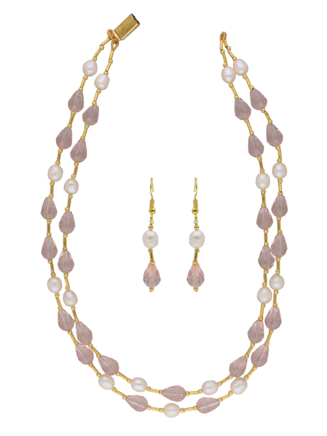 Sri Jagdamba Pearls Dealer Gold Plated Beaded Layered Jewellery Set
Sri Jagdamba Pearls Dealer Gold Plated Beaded Layered Jewellery Set