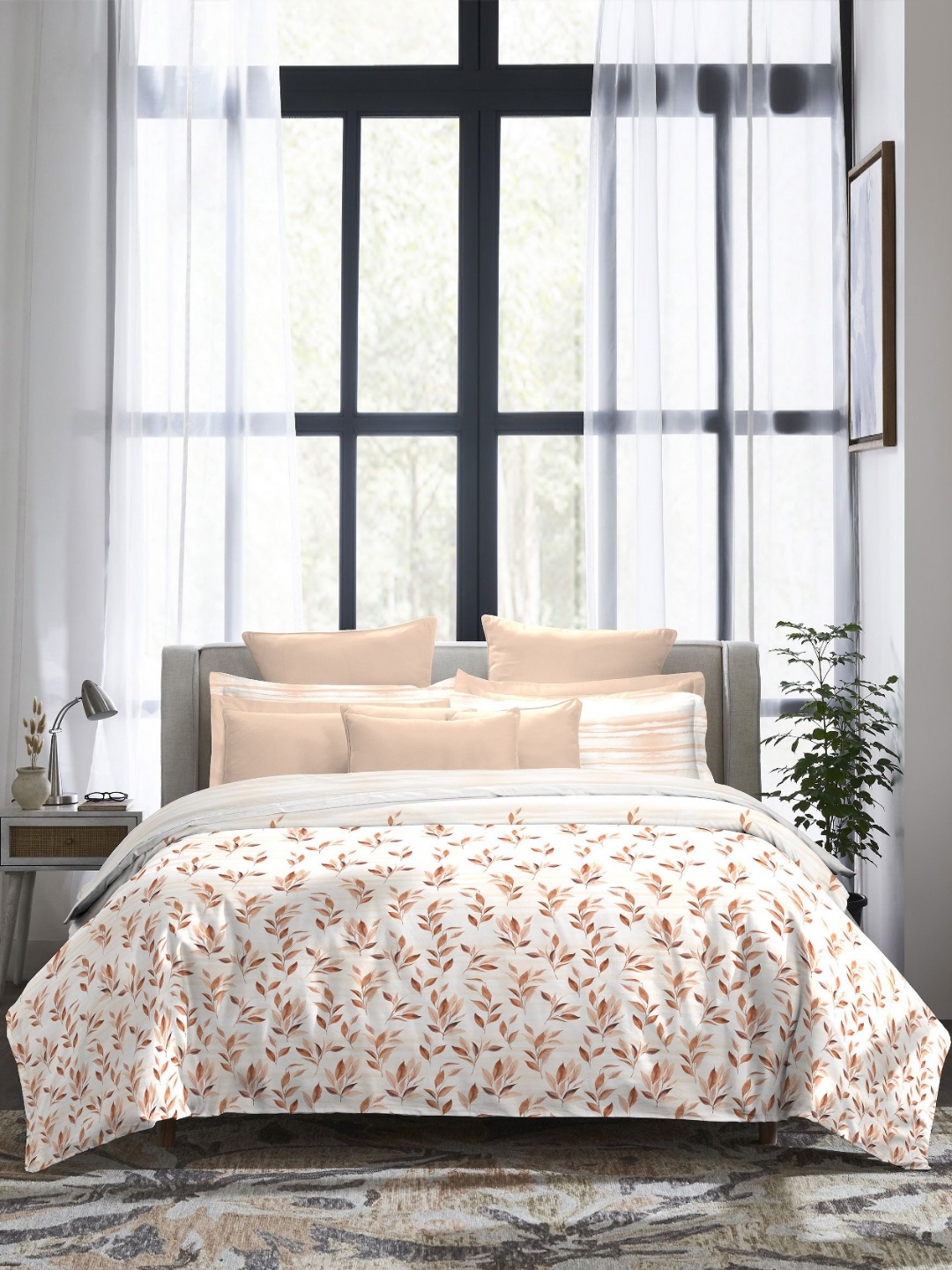 MYTRIDENT White & Pink Floral Printed 300 TC Cotton King Bedsheet Set 2.74 m X 2.74 m
MYTRIDENT White & Pink Floral Printed 300 TC Cotton King Bedsheet Set 2.74 m X 2.74 m
